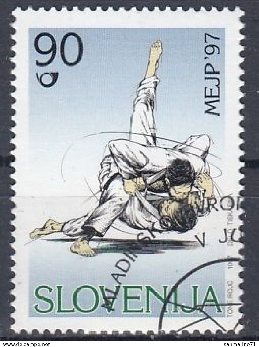 SLOVENIA 210,used,hinged - Judo