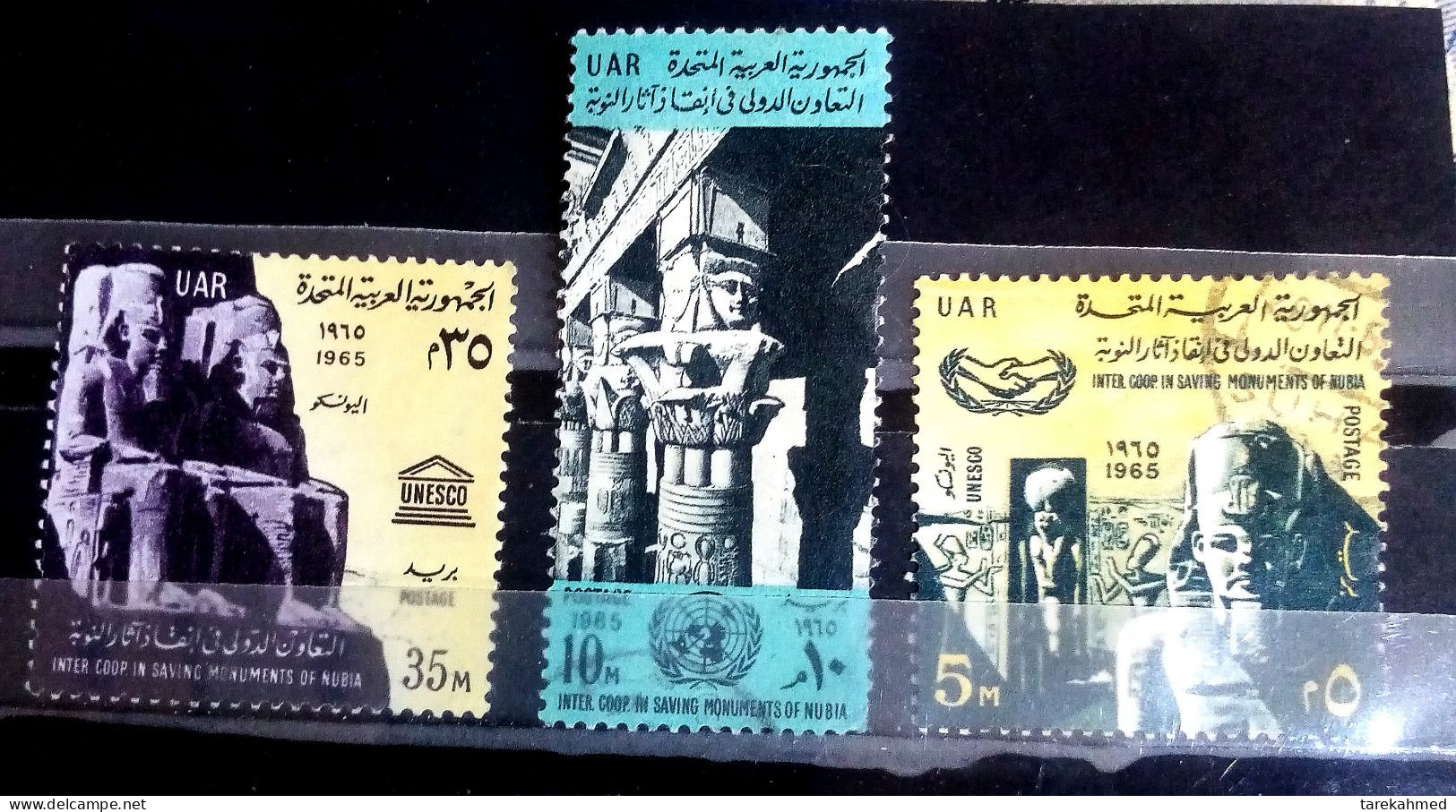 Egypt 1965, Complete SET Of Mi 808-10, UNISCO, Saving Nubian Monuments, VF - Used Stamps