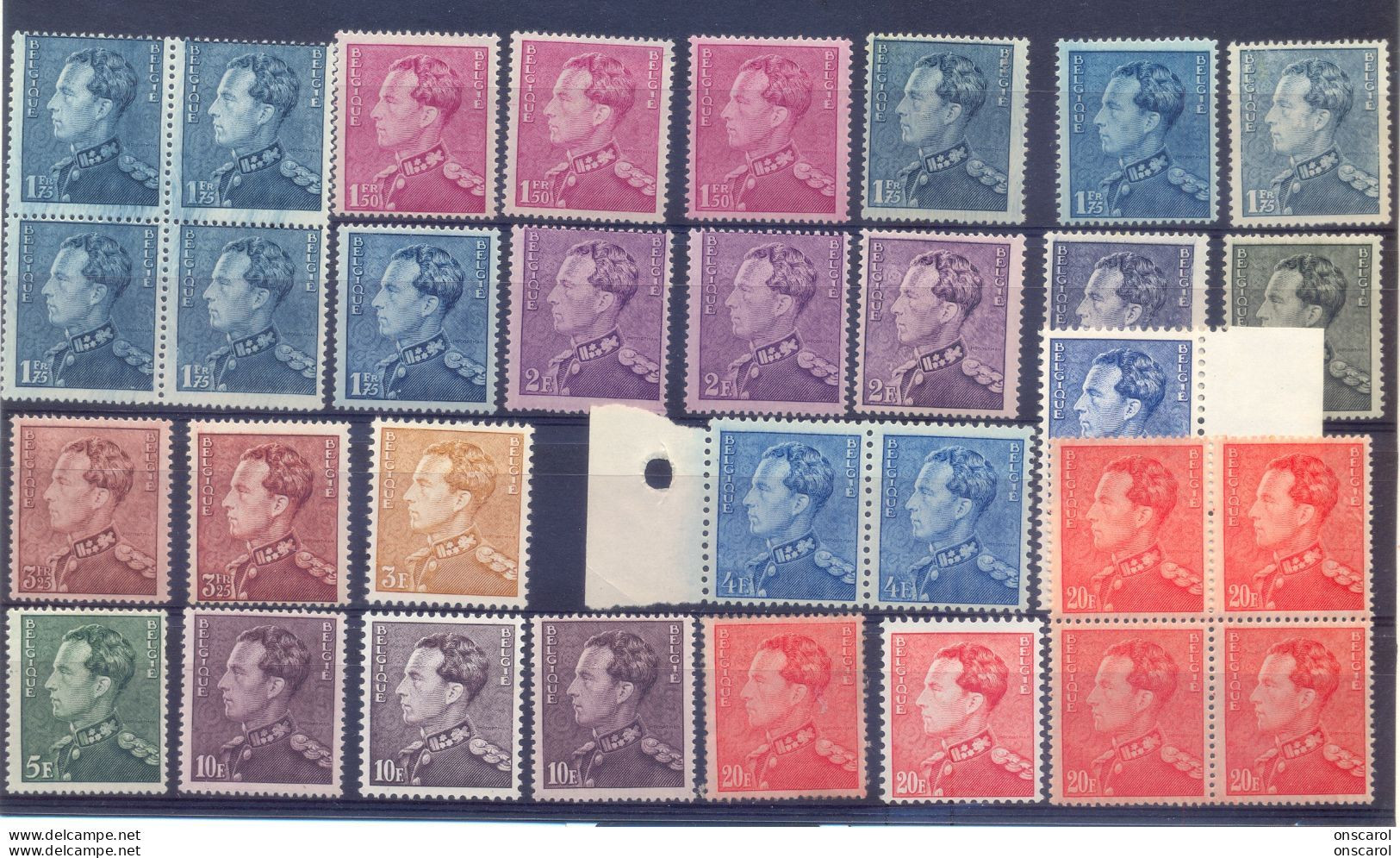 Een Lot Poortman Postgaaf ** Prachtig MNH Kleurnuances - 1936-1951 Poortman