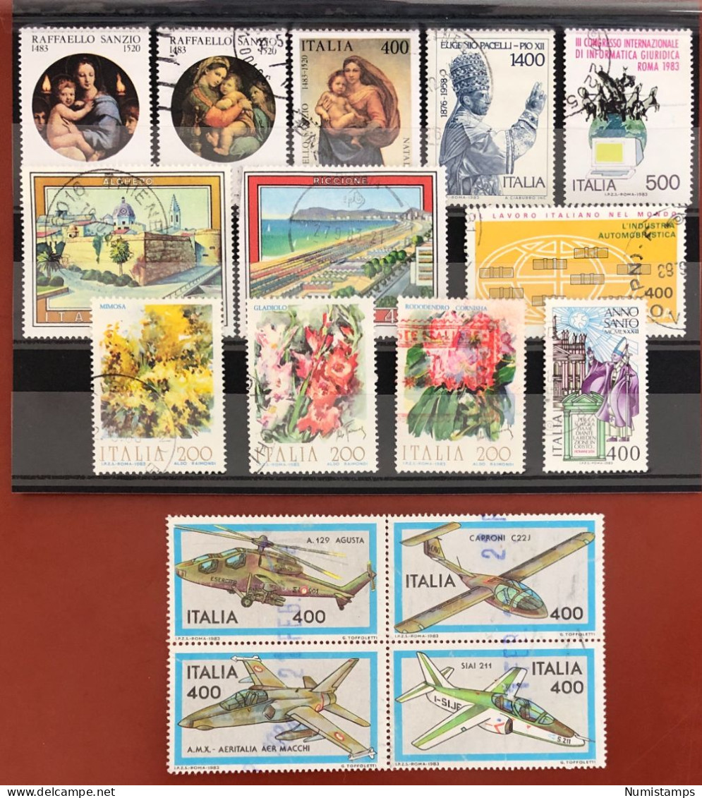 1983 - Italian Republic (16 Used Stamps) - ITALY STAMPS - 1981-90: Gebraucht