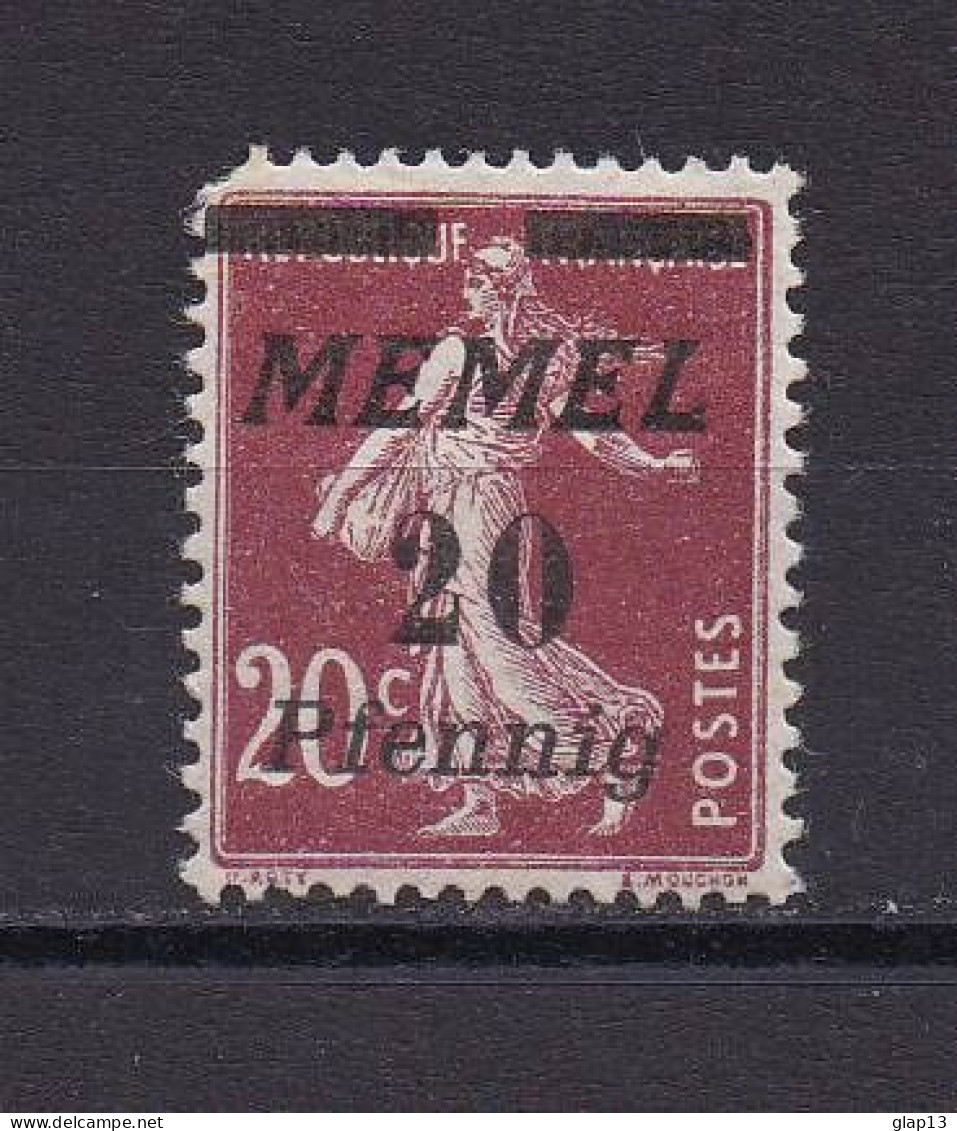 MEMEL 1922 TIMBRE N°49 NEUF AVEC CHARNIERE - Neufs