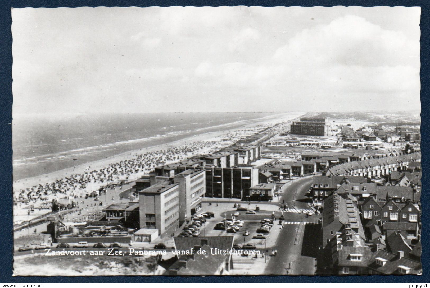 Zandvoort Aan Zee. Panorama Vanaf De Uitzichttoren.  Plage Et Vue Prise De La Tour Du Château D'eau. 1962 - Zandvoort