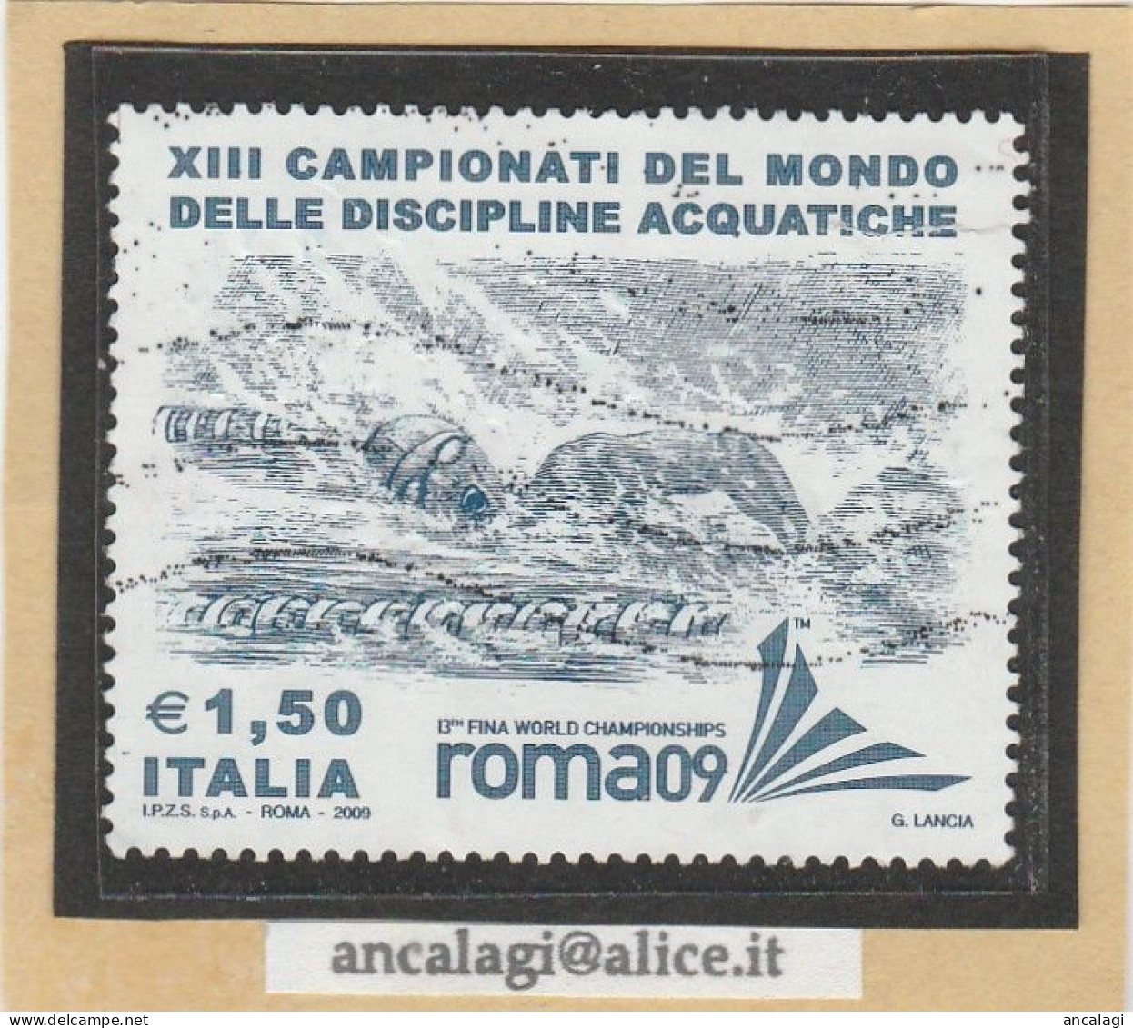 USATI ITALIA 2009 - Ref.1133A "DISCIPLINE ACQUATICHE" 1 Val. - - 2001-10: Oblitérés