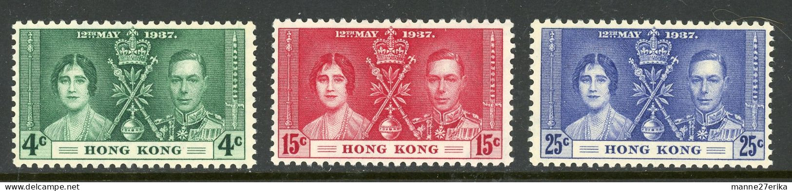 Hong Kong 1937 MNH "Coronation Issue" - Neufs