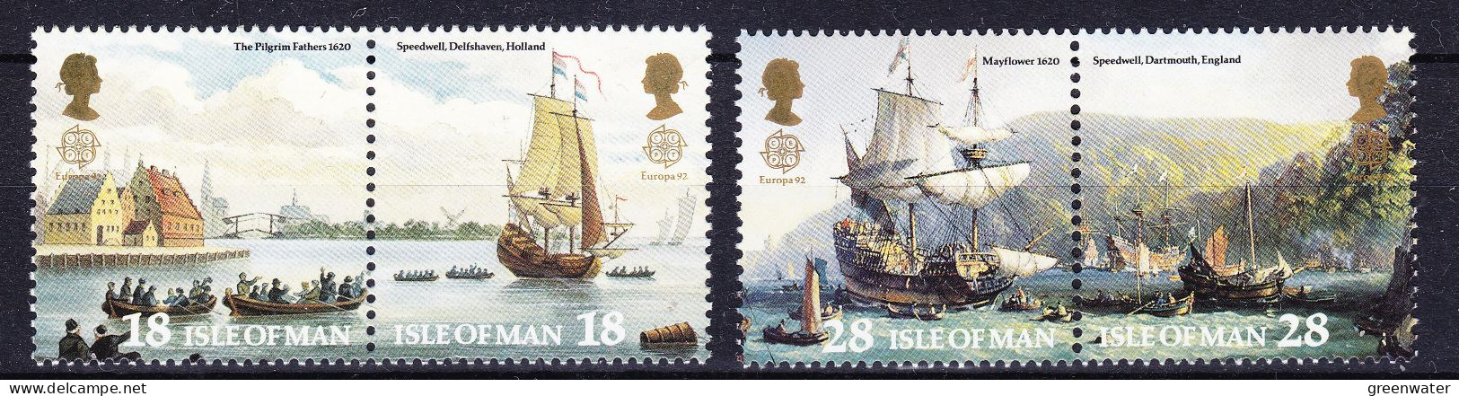 Europa Cept 1992 Isle Of Man 4v ** Mnh (59613) - 1992