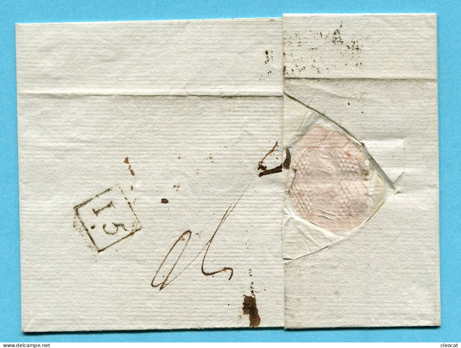 Umschlag Von Zürich Nach Lyon 1819 - ...-1845 Prephilately