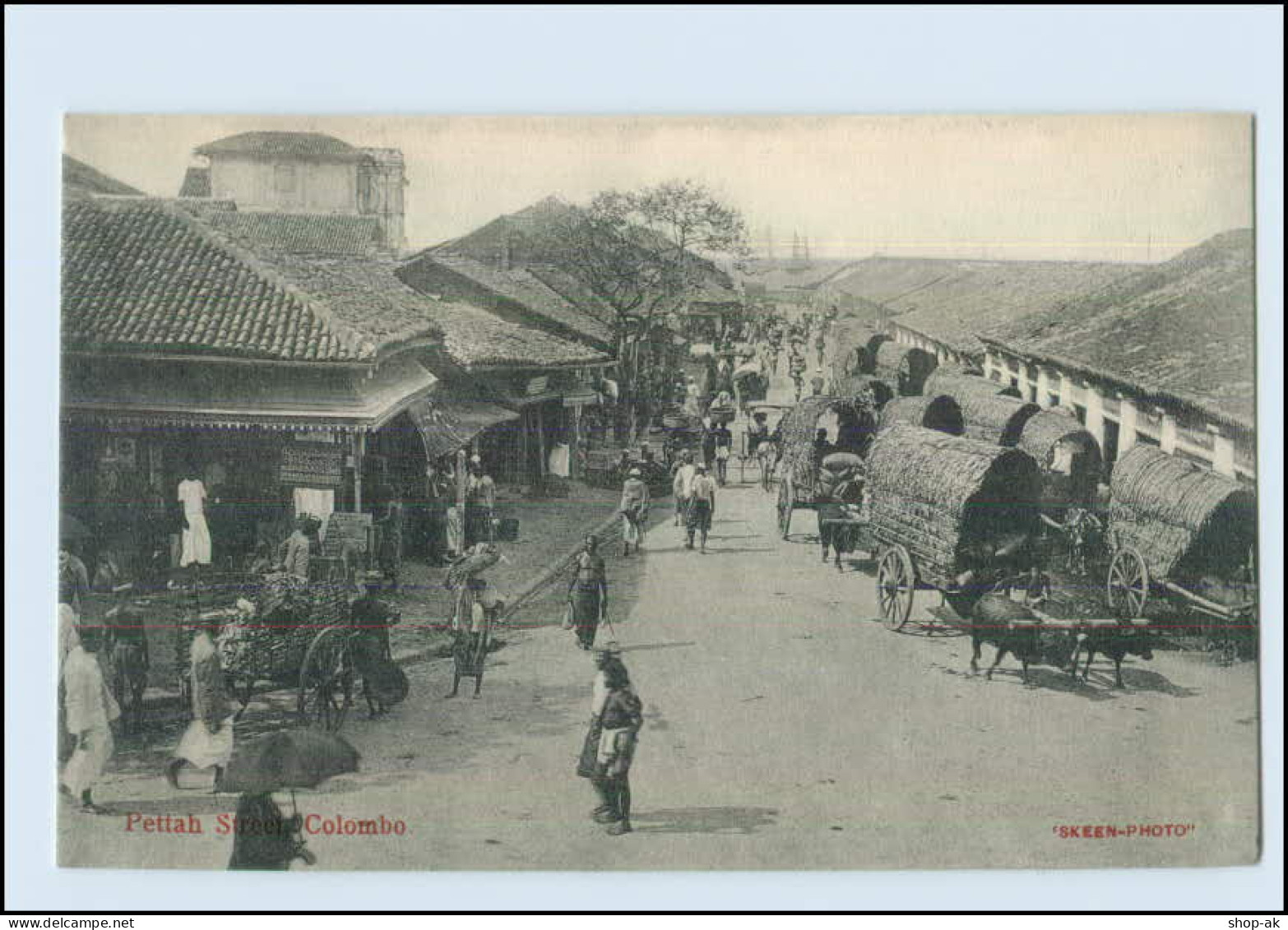 T4167/ Colombo Pettah Street  Ceylon AK Ca.1910 - Other & Unclassified