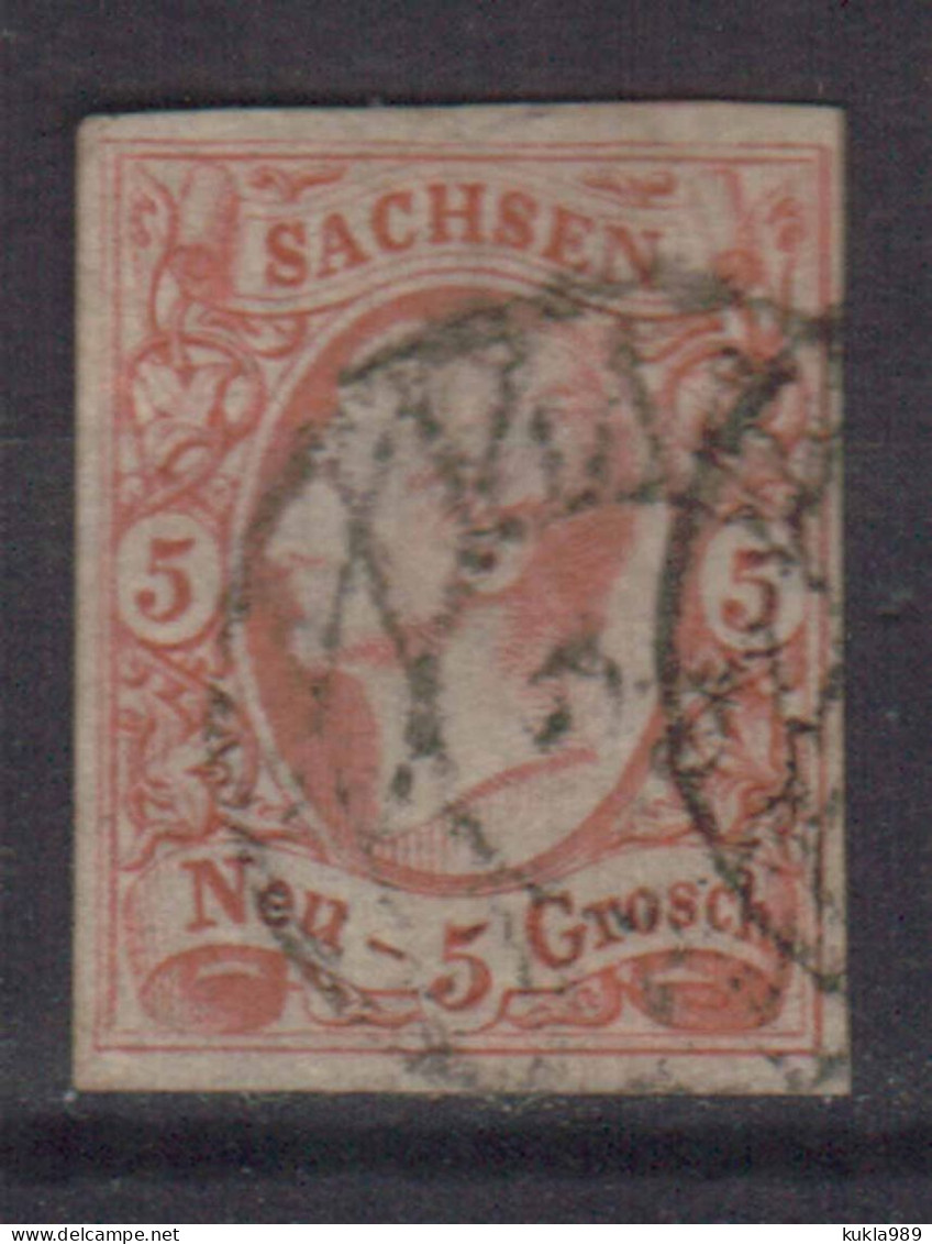 GERMANY SAXONY STAMPS. 18556 , Mi.#12, USED - Saxe