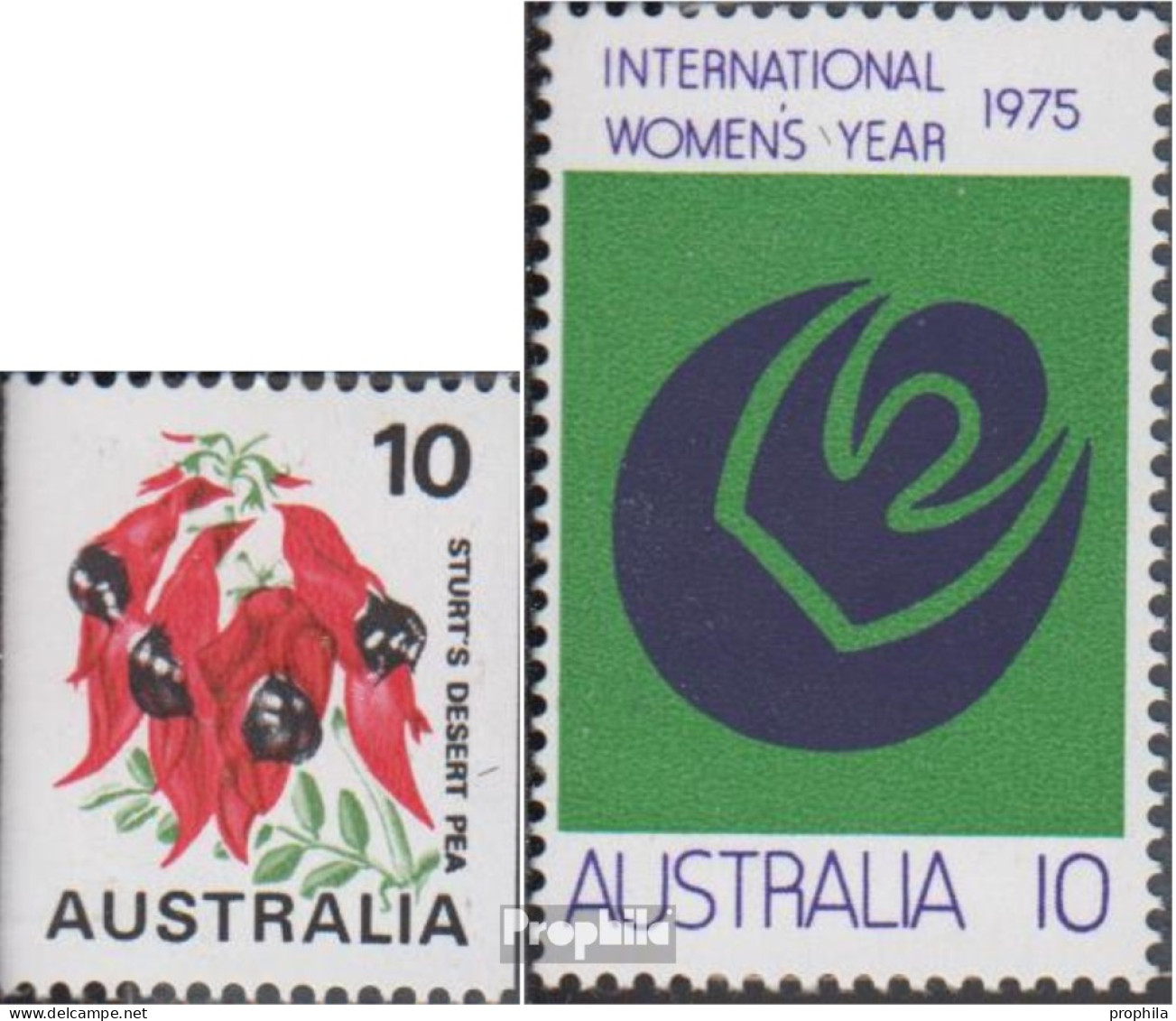 Australien 568,572 (kompl.Ausg.) Postfrisch 1975 Pflanzen, Frauenjahr - Ungebraucht