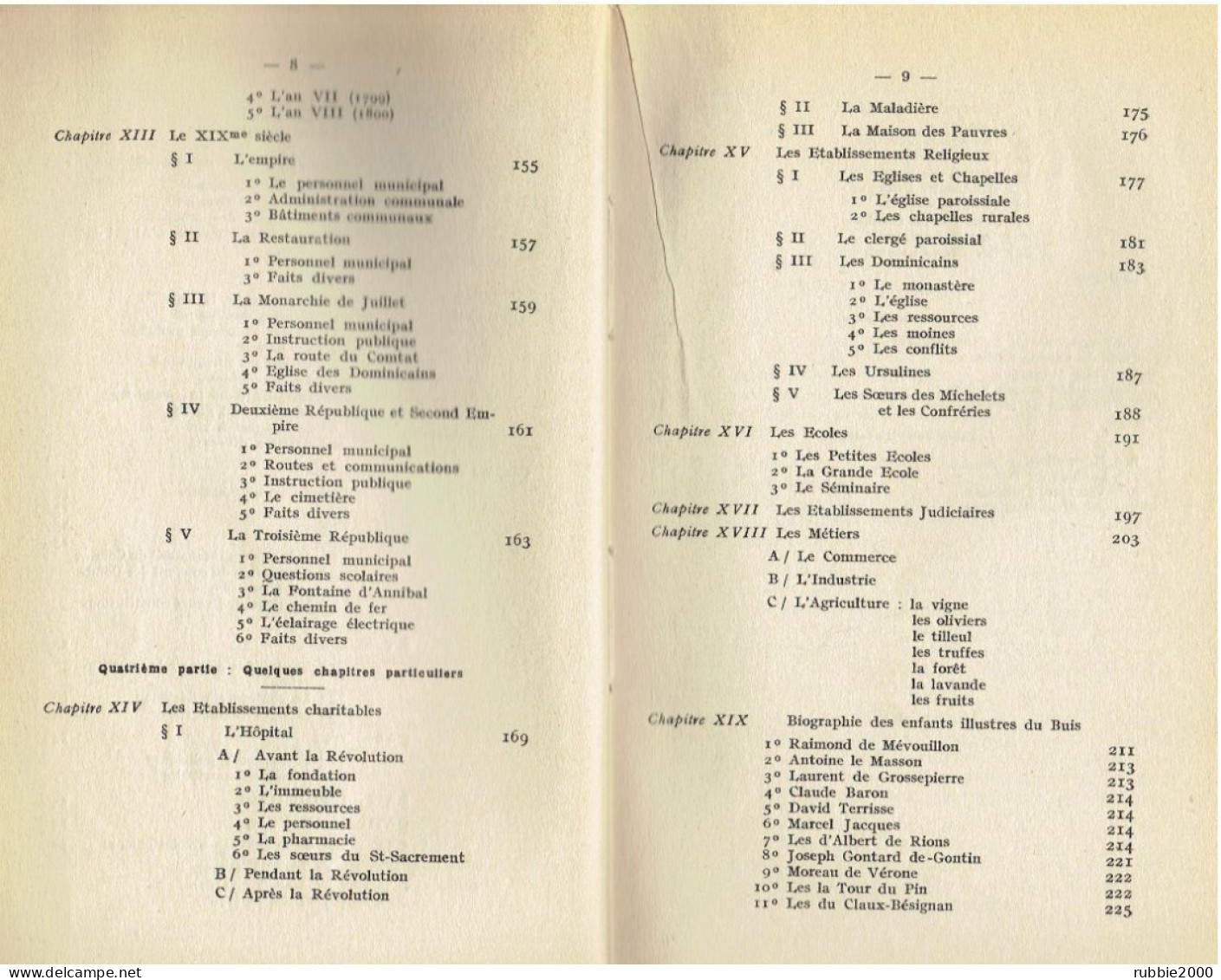 HISTOIRE DU BUIS LES BARONNIES 1956 CLAUDE BERNARD - Rhône-Alpes