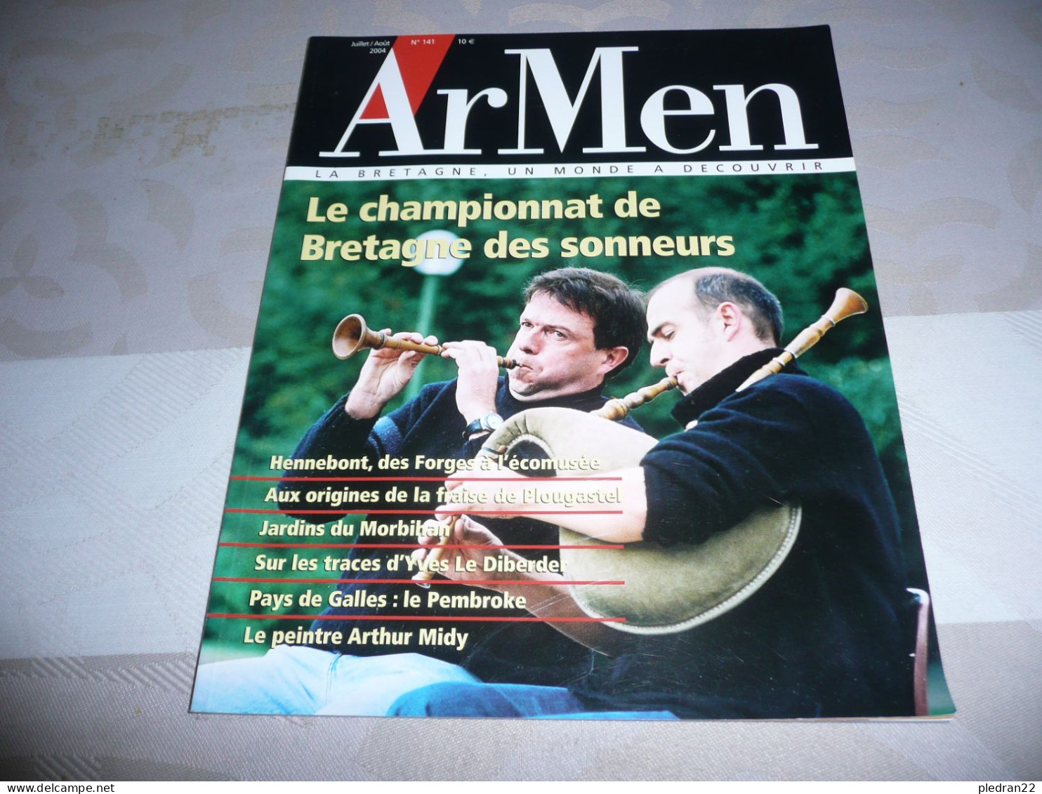 REVUE ARMEN N° 141 JUILLET AOUT 2004 LE CHAMPIONNAT DE BRETAGNE DES SONNEURS HENNEBONT ARTHUR MIDY PEMBROKE +++ - Bretagne