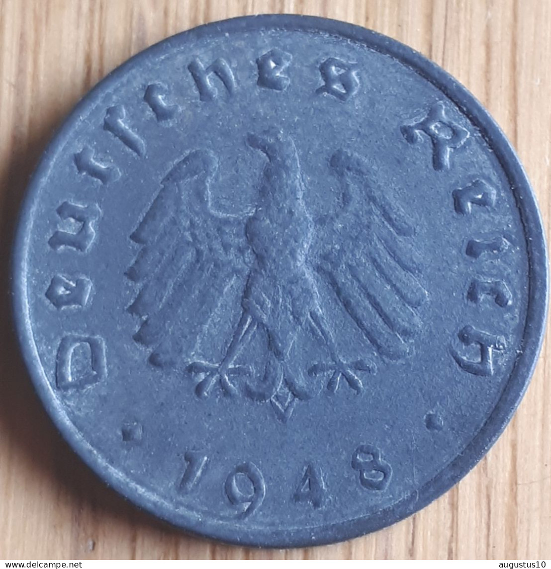 ALLEMAGNE DUITSLAND ; SCHAARSE 10 PFENNIG 1948 F Bezetting SUP KM A104 - 10 Reichspfennig