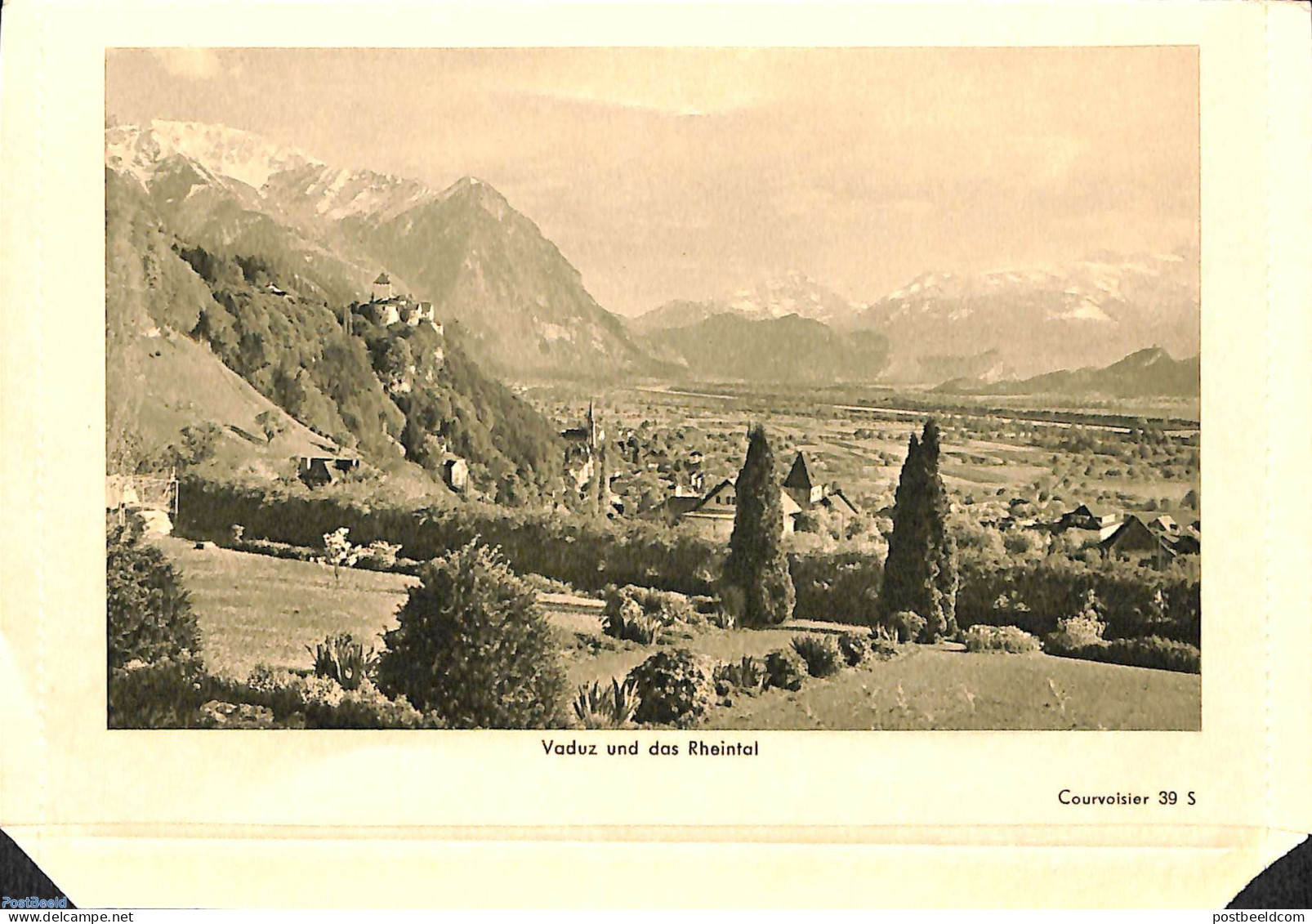 Liechtenstein 1939 Card Letter 20Rp, Unused Postal Stationary, Flowers & Plants - Lettres & Documents