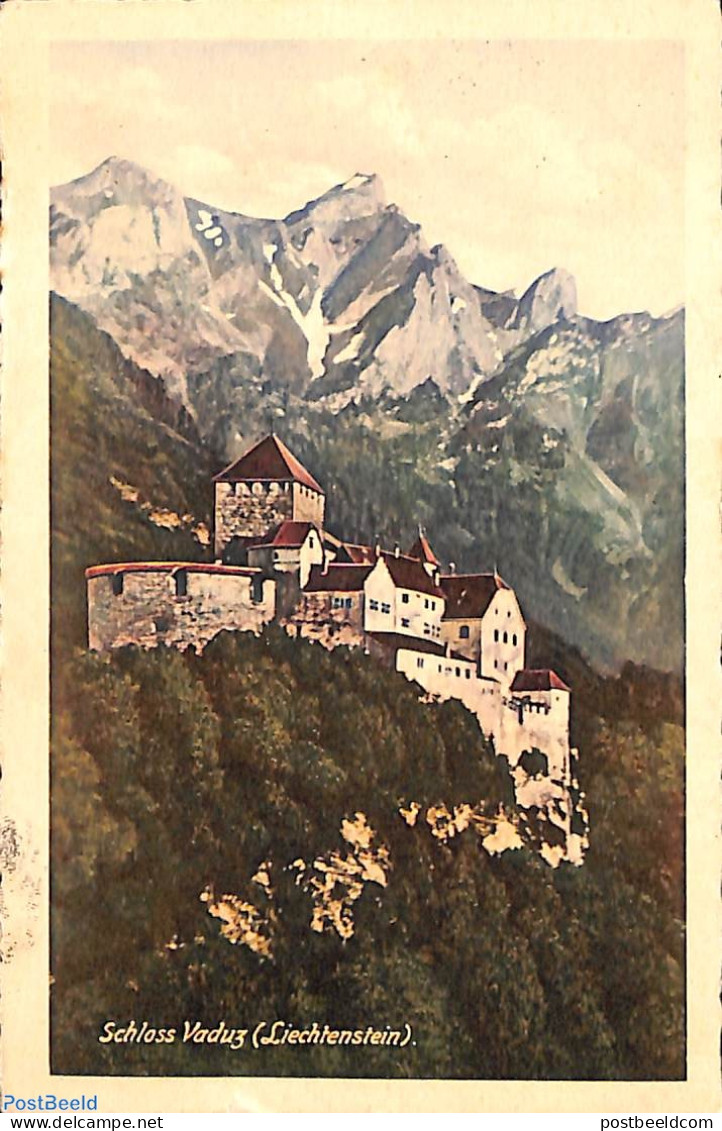Liechtenstein 1928 Postcard  With 10Rp. Stamp, Postal History - Lettres & Documents