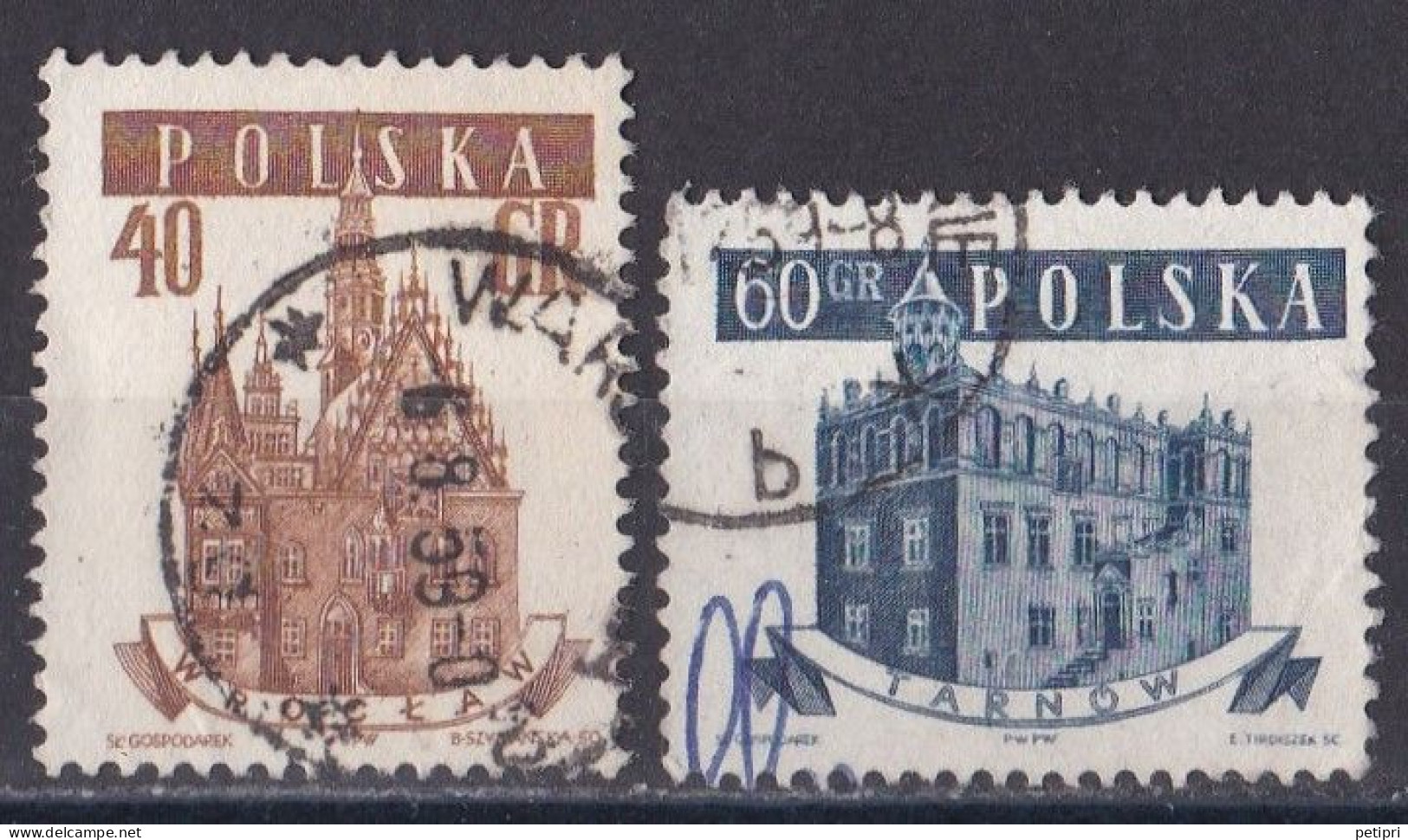 Pologne - République 1944 - 1960   Y & T N °  924  Et  925  Oblitérés - Used Stamps