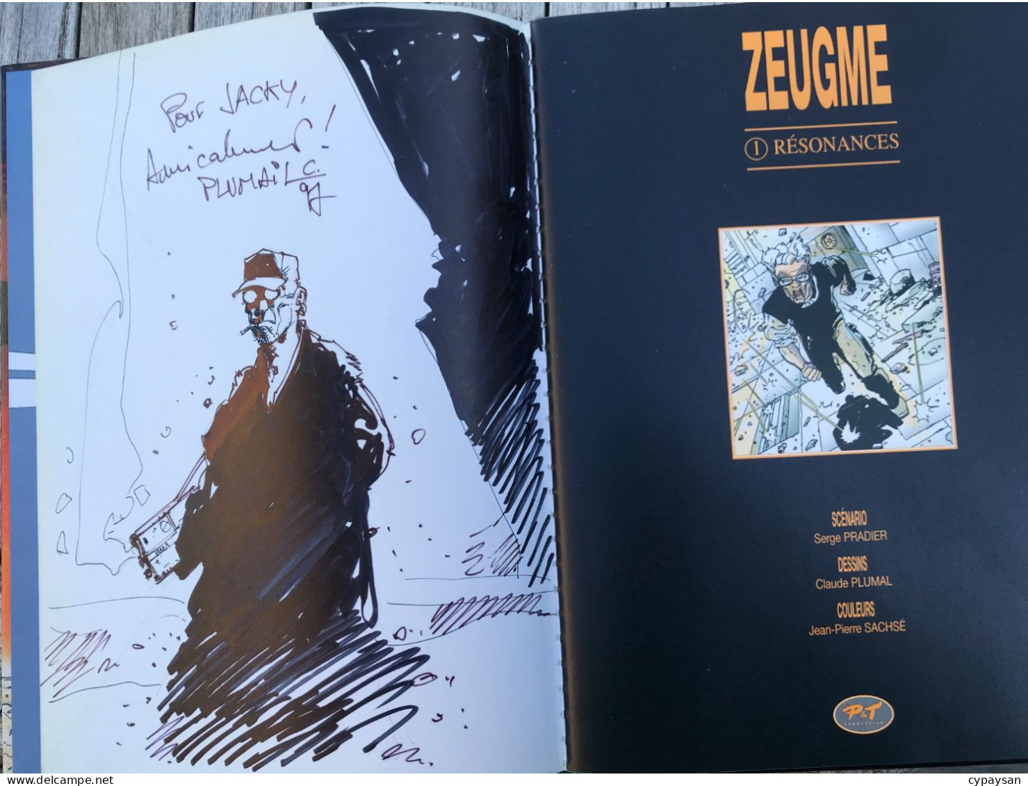 Zeugme 1 Resonances EO DEDICACE BE P&T Production 01/1997 Pradier Plumail (BI2) - Widmungen