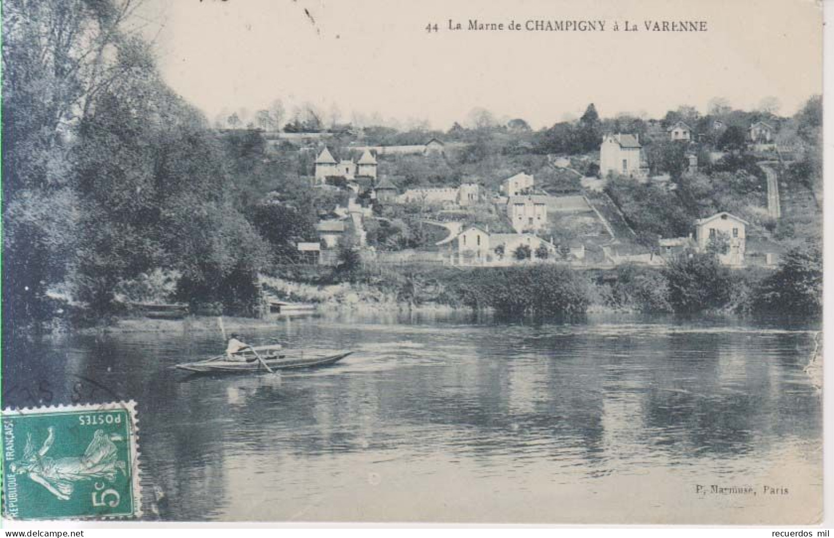 Champigny   La Maarne De Champugny A La Varenne Carte Postale Animee   1910 - Champigny