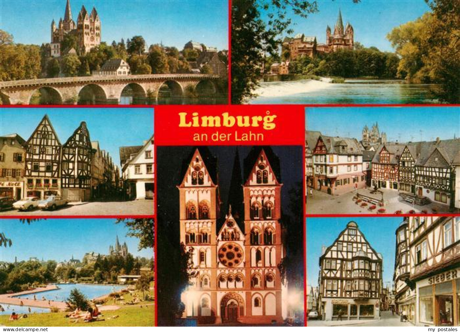 73936517 Limburg__Lahn Dom Lahnpartie Marktplatz Freibad Kirche Fachwerkhaus - Limburg