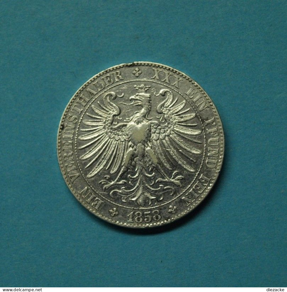 Freie Stadt Frankfurt 1858 1 Vereinstaler (EM010 - Taler & Doppeltaler