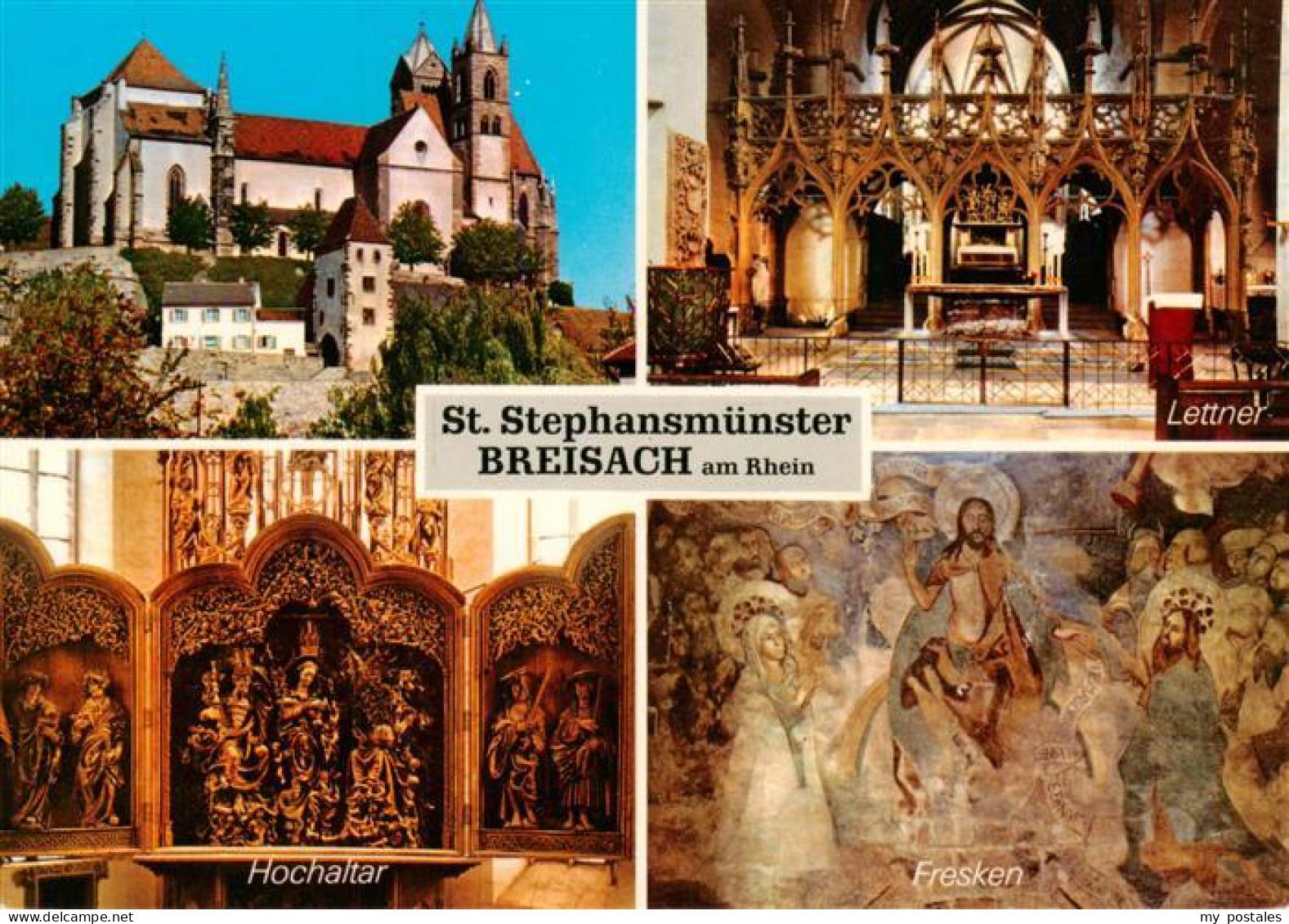 73934924 Breisach_Rhein St Stephansmuenster Mit Lettner Hochaltar Und Fresken - Breisach