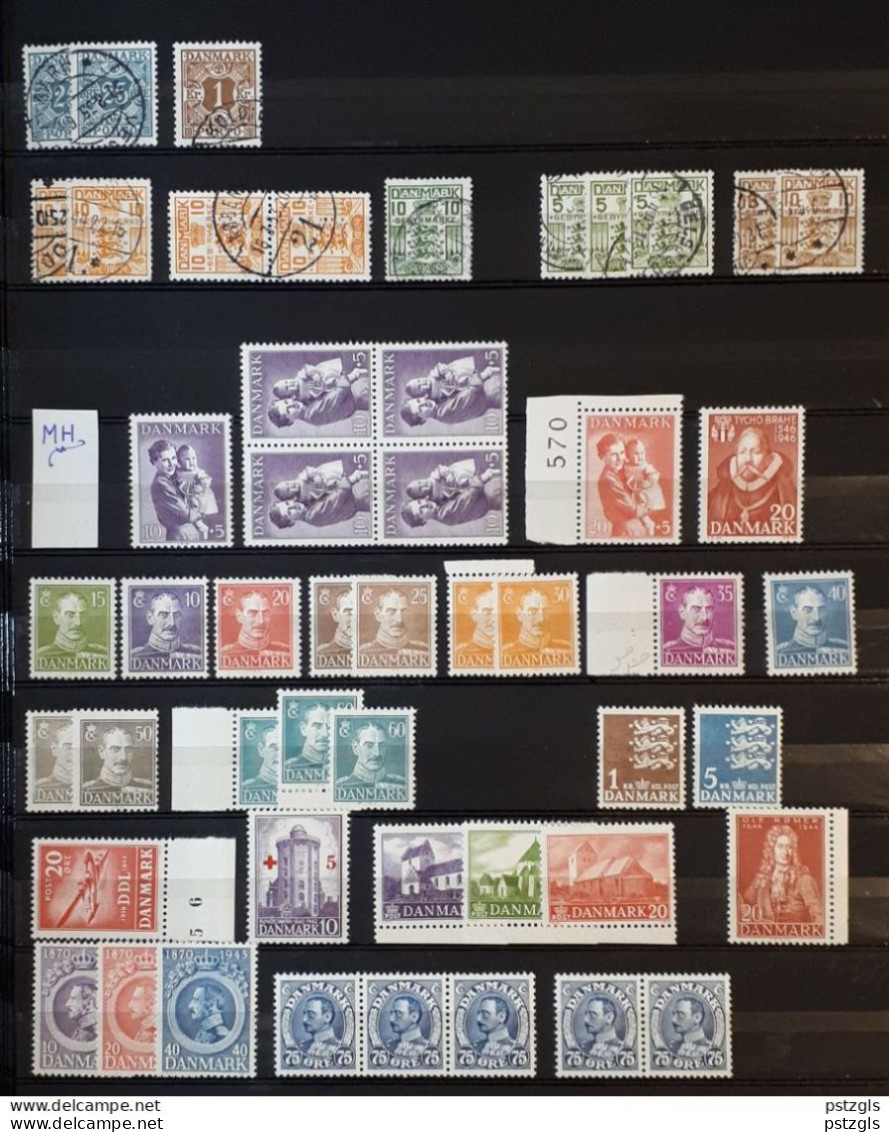 Lot Danmark ... - Ca. 1945 / Used - MH (4 Scans) - Verzamelingen