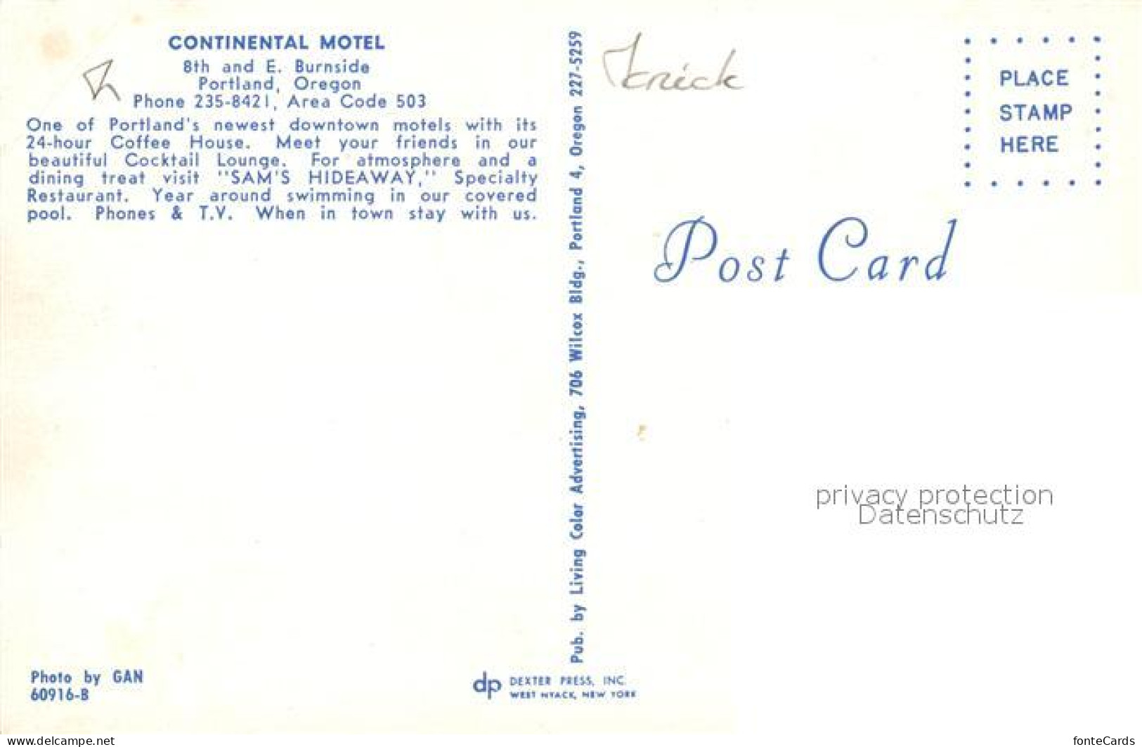 73107063 Portland_Oregon Continental Motel Hallenbad Gaestezimmer - Other & Unclassified