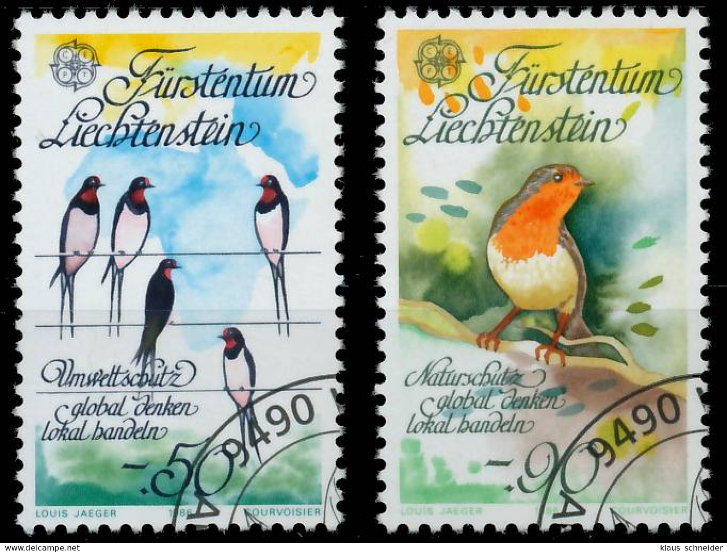 LIECHTENSTEIN 1986 Nr 893-894 Gestempelt X5C614A - Oblitérés