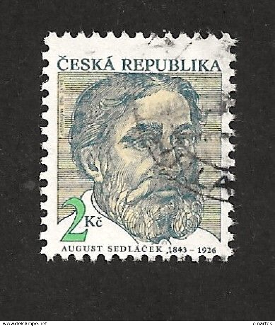 Czech Republic 1993 ⊙ Mi 21 Sc 2902 Persönlichkeiten August Sedlacek 1843-1926, Tschechische Republik - Used Stamps