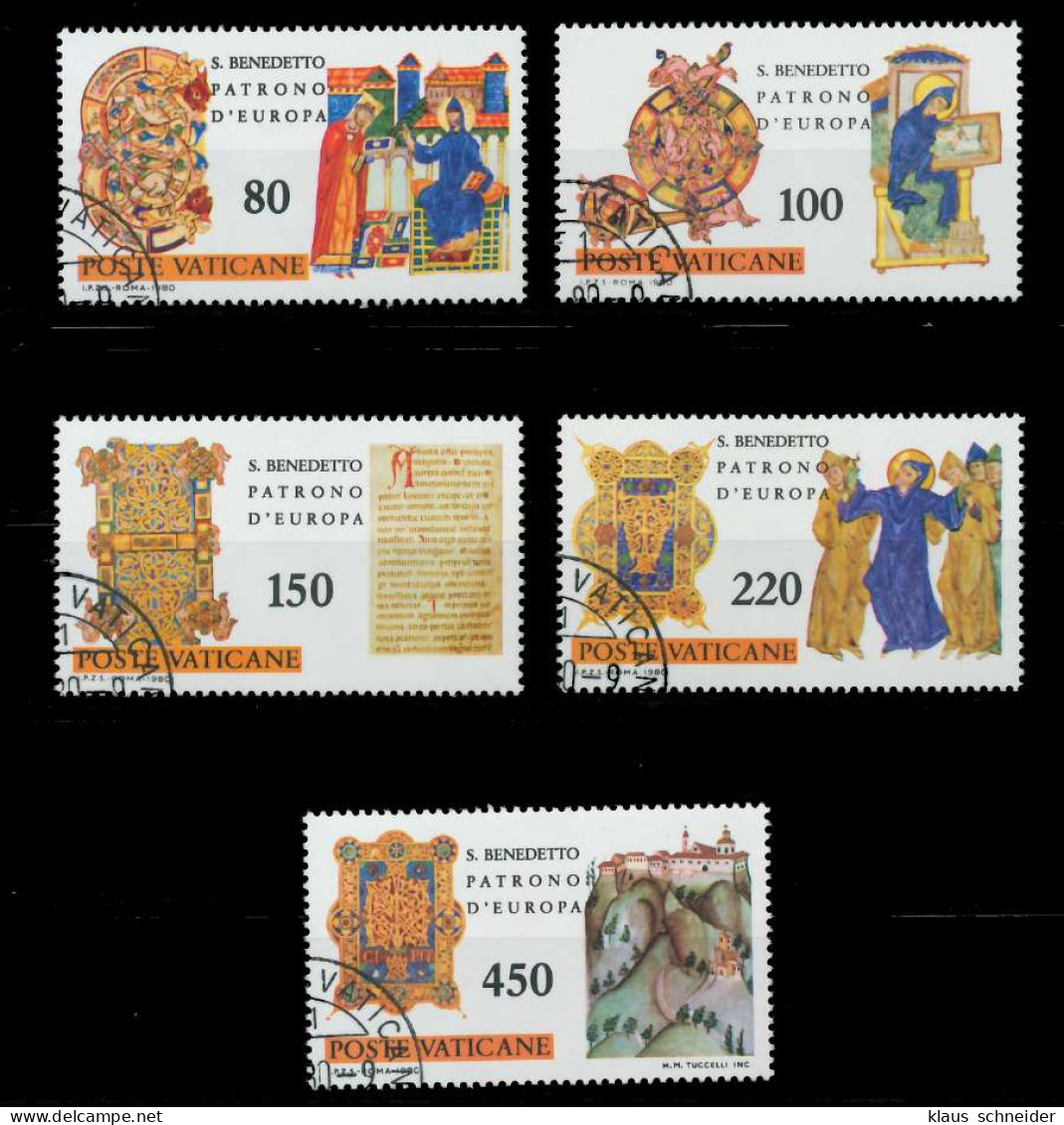 VATIKAN 1980 Nr 759-763 Gestempelt X5F595A - Used Stamps