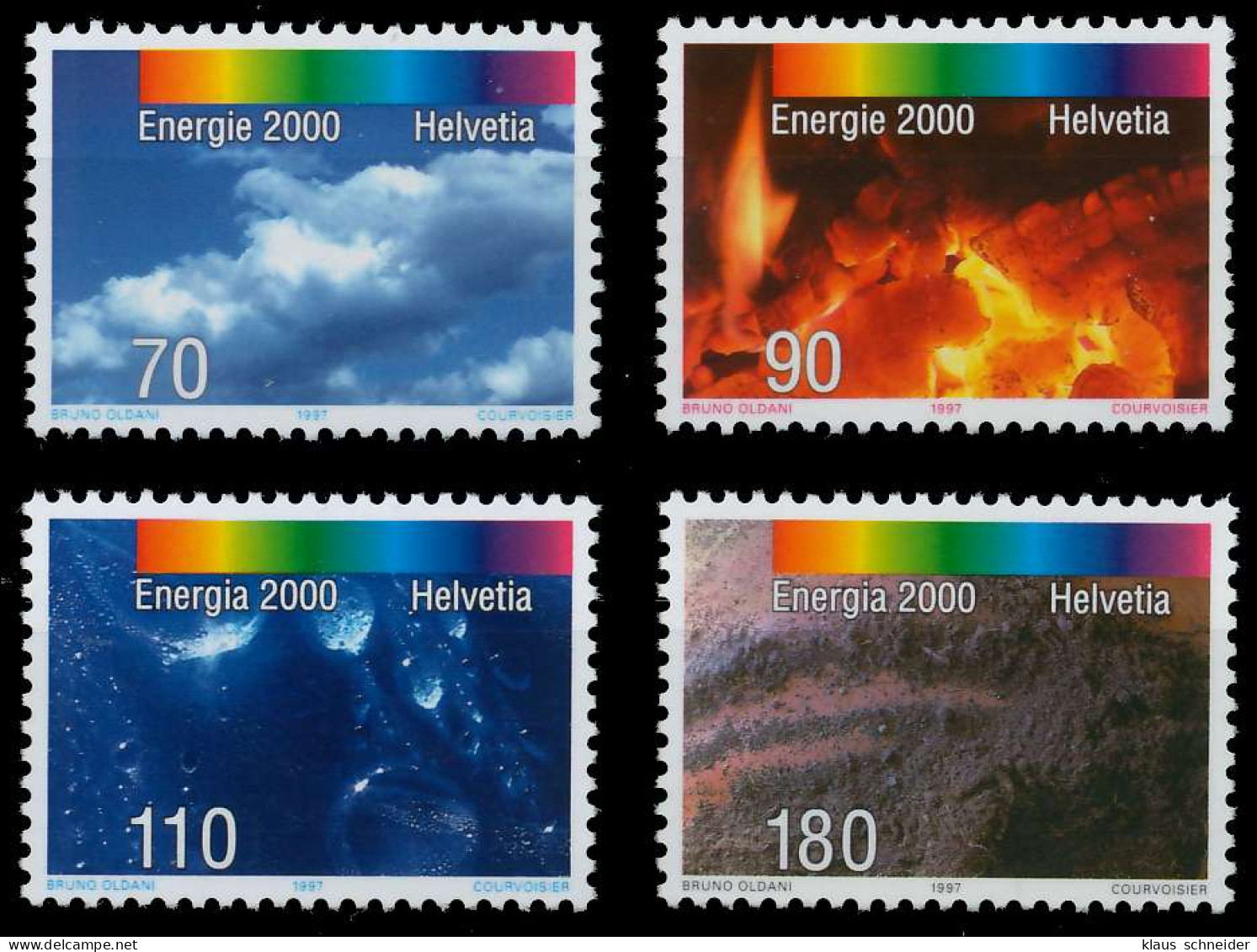 SCHWEIZ 1997 Nr 1618-1621 Postfrisch S2A5F16 - Unused Stamps
