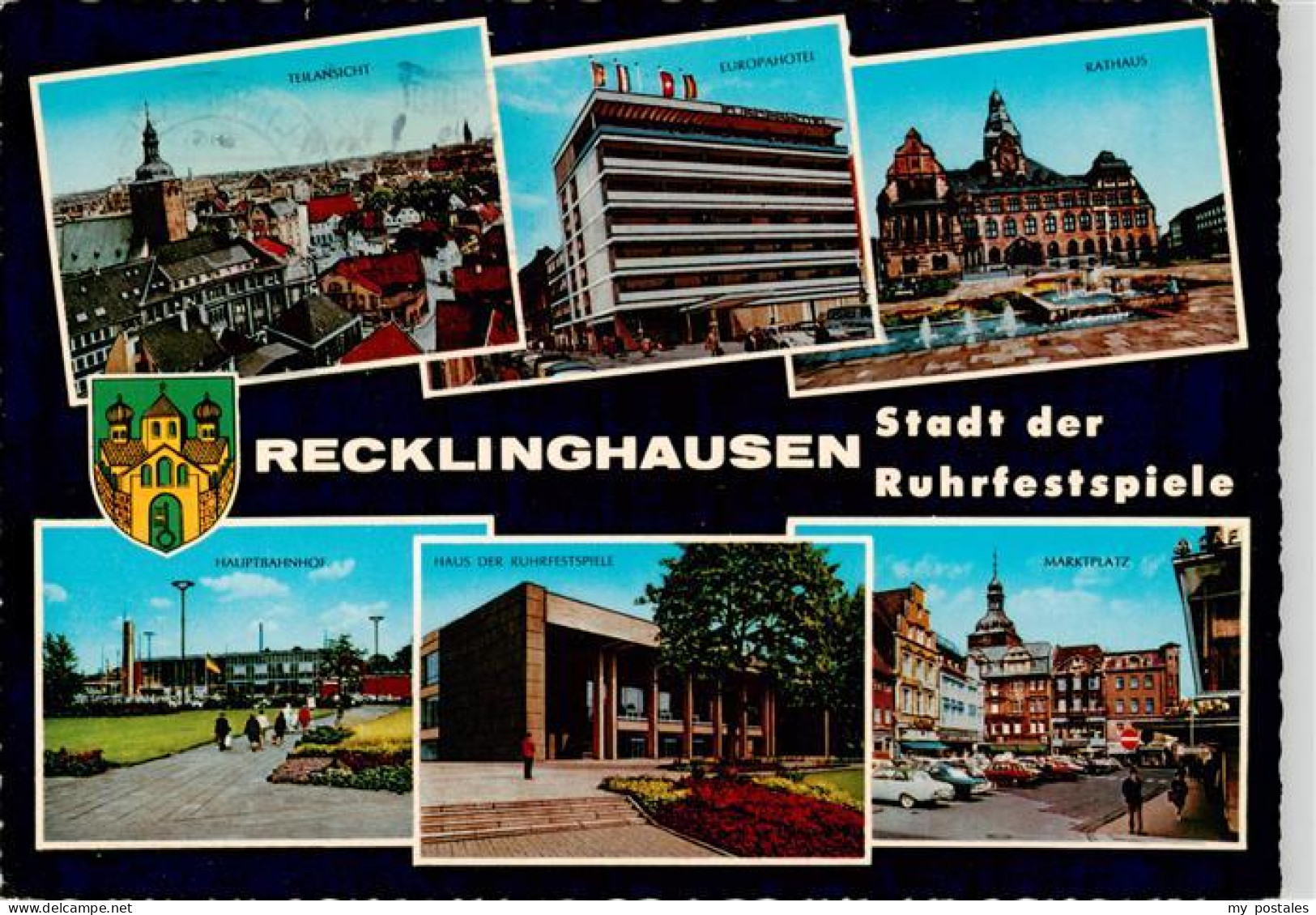 73933020 Recklinghausen__Westfalen Teilansicht Europahotel Rathaus Hauptbahnhof  - Recklinghausen