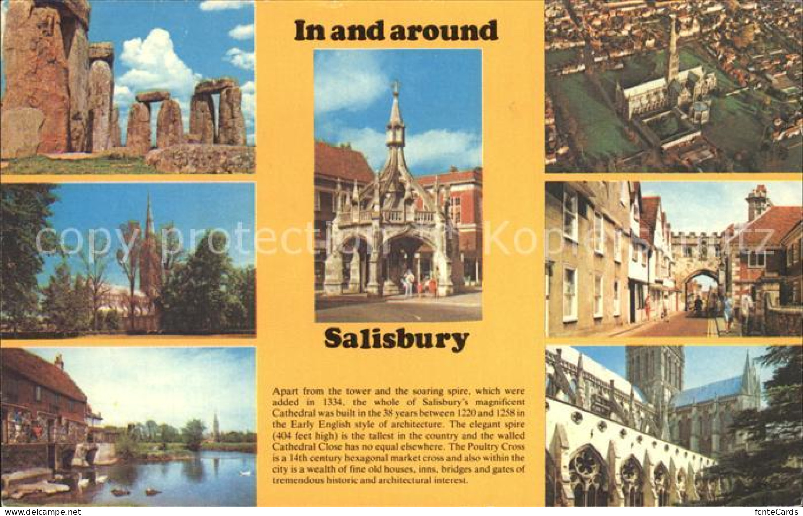 72468958 Salisbury Wiltshire In And Around The City Stonehenge Cathedral Old Mil - Sonstige & Ohne Zuordnung