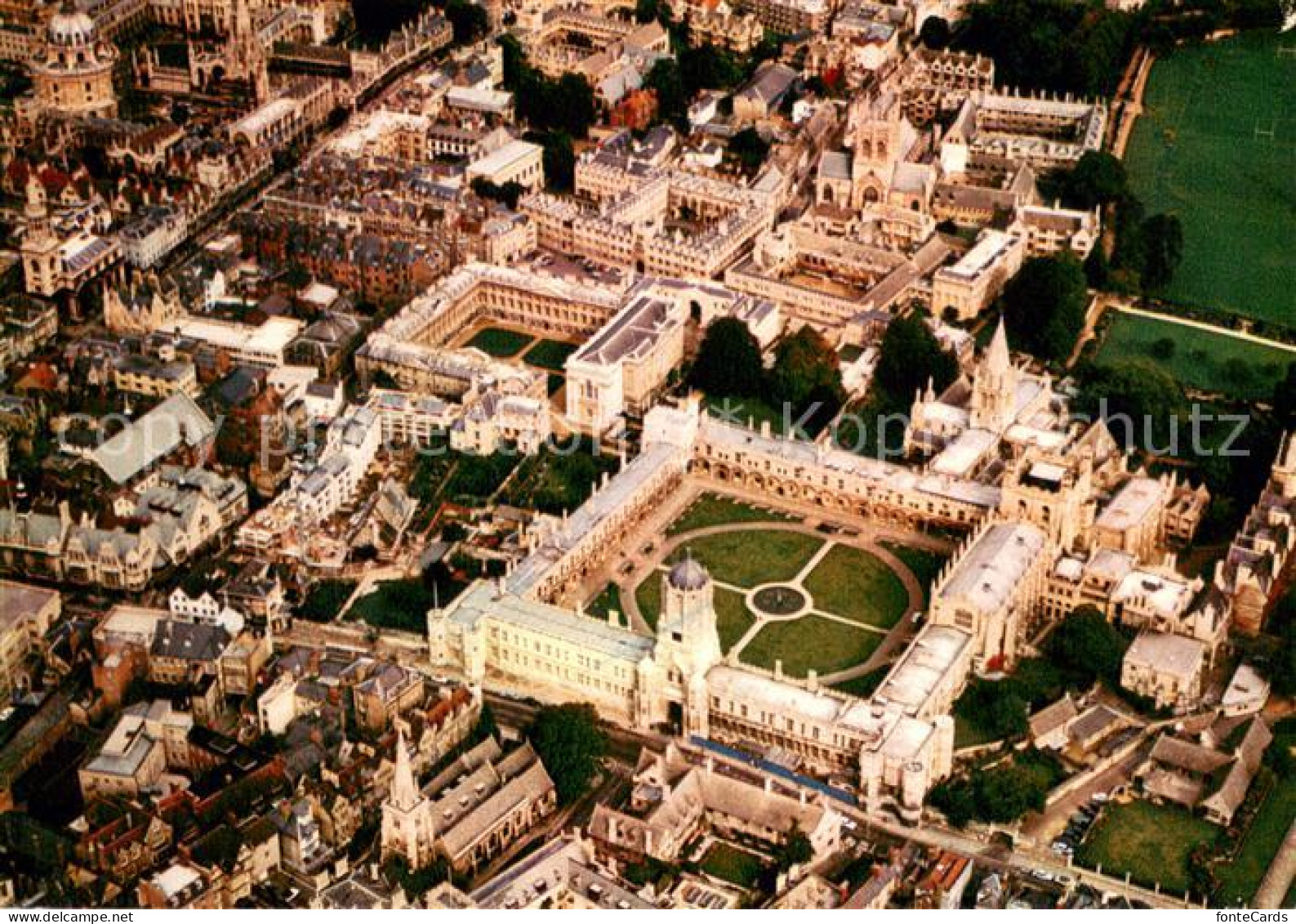 73634832 Oxford Oxfordshire Aerial View Of Christ Church Oxford Oxfordshire - Autres & Non Classés