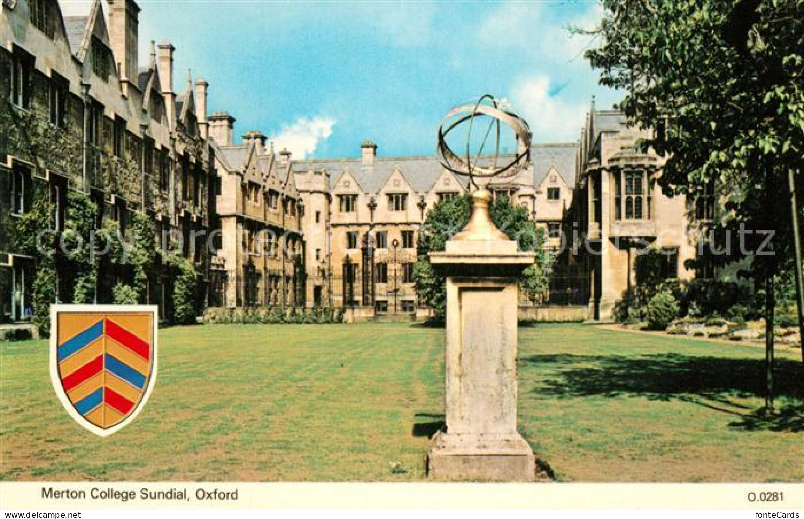 72956863 Oxford Oxfordshire Merton College Sundial Oxford - Autres & Non Classés