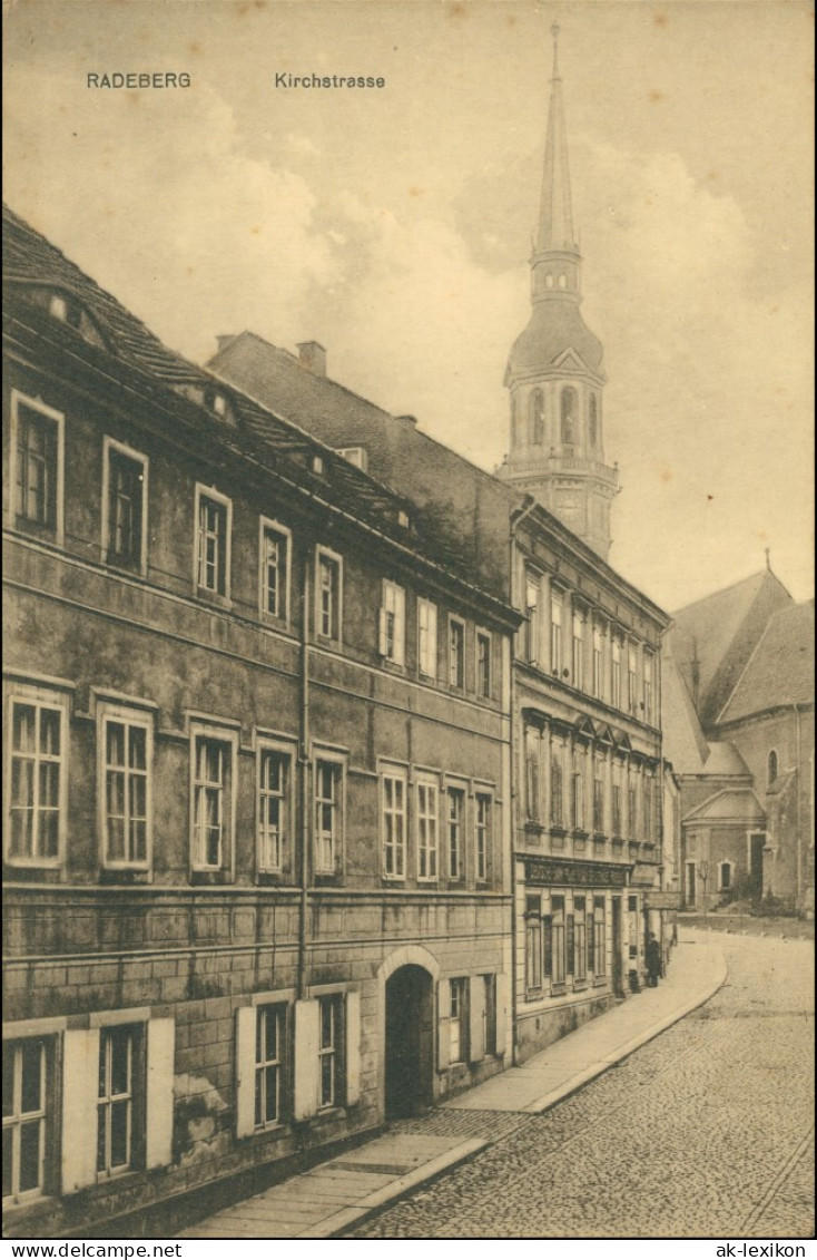 Ansichtskarte Radeberg Partie In Der Kirchstrasse 1917 - Radeberg