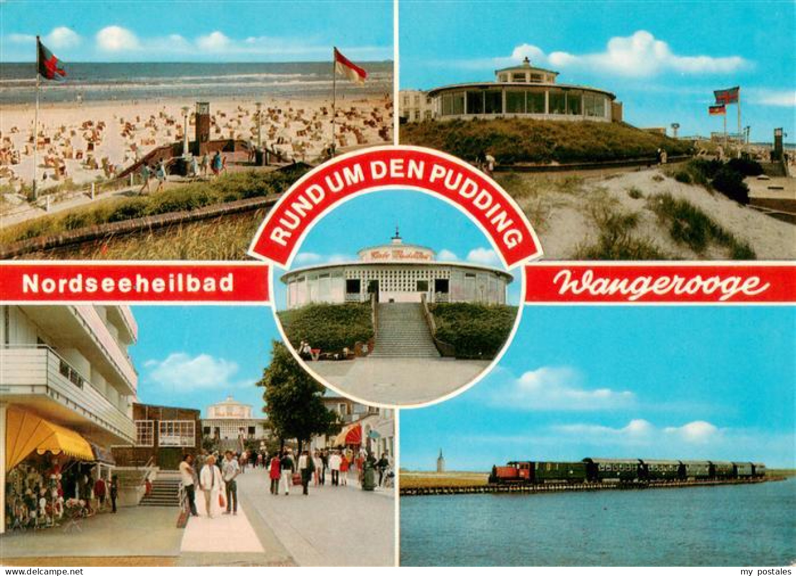 73930662 Wangerooge_Wangeroog_Nordseebad Strand Cafe Pudding Ortspartie Inselbah - Wangerooge