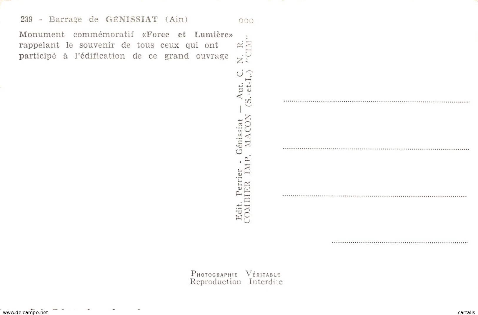 01-GENISSAT-N°4260-E/0317 - Génissiat