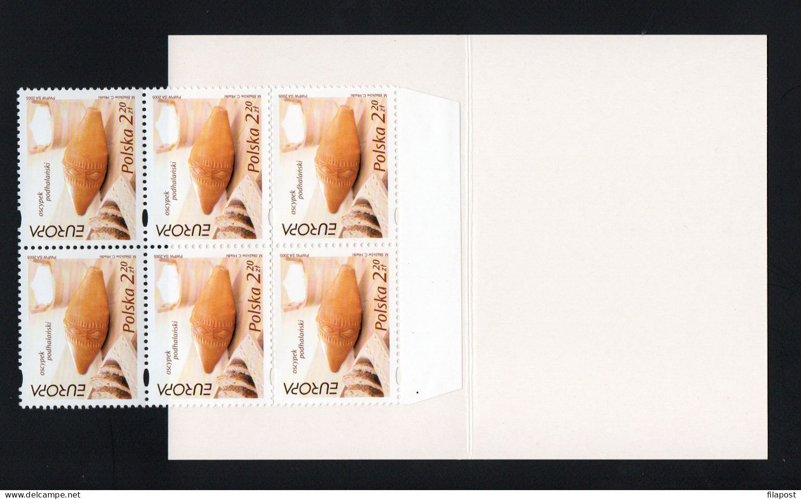 Poland 2005 Mi 4183 Europa - CEPT, Oscypek Cheese, Karpaty Mountain Traditional Food Booklet Set Of 6 Stamps MNH** - Carnets