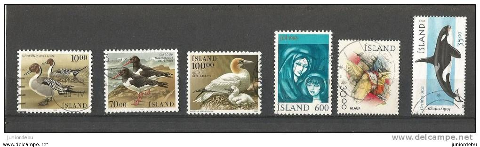 Iceland   - 6 Different - USED.  - (Birds Christmas )( D ).  ( Condition As Per Scan ) ( OL 07/04/2013 ) - Sonstige & Ohne Zuordnung