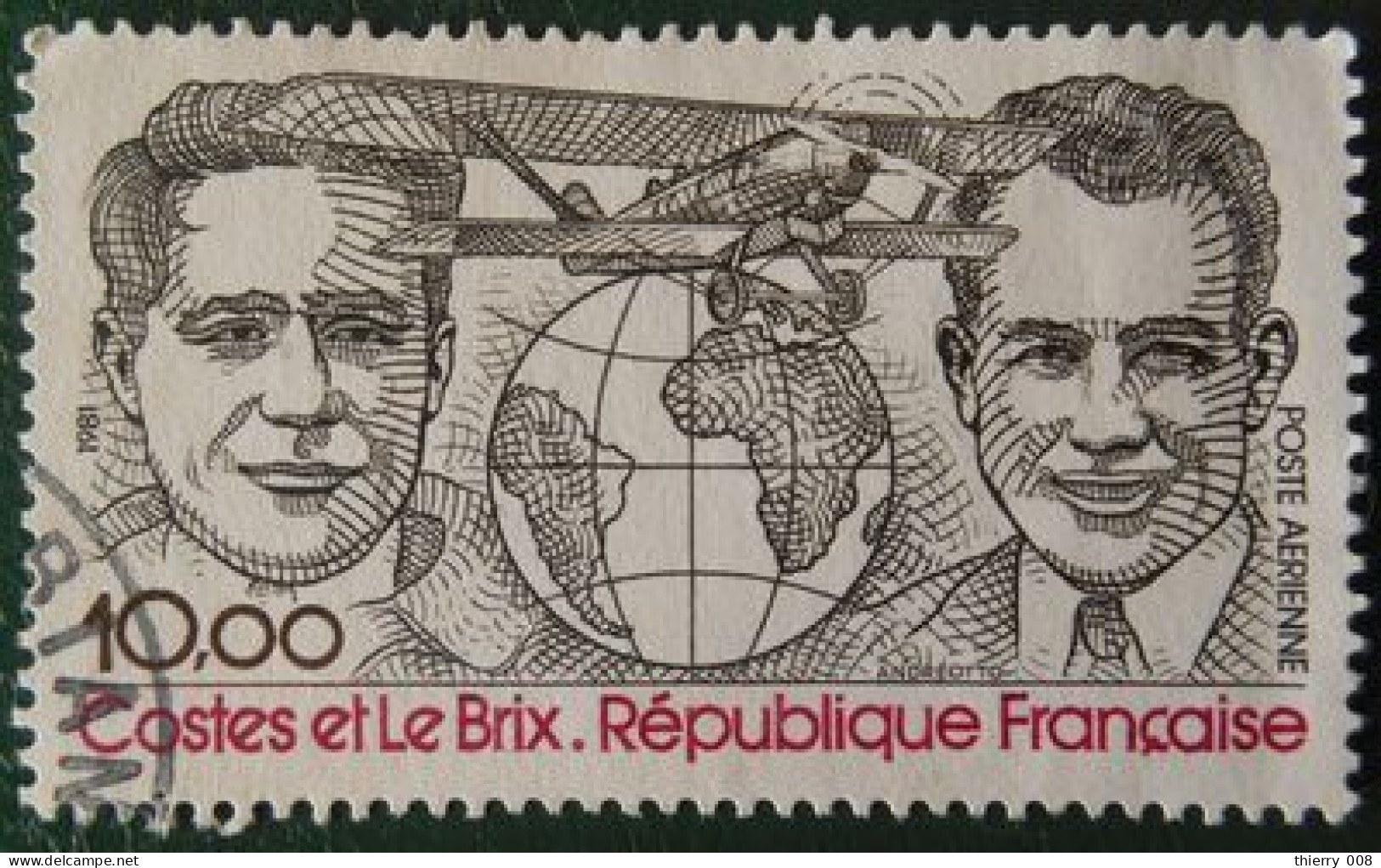 France 1981 Poste Aérienne PA 55 Hommages Aux Aviateurs Costes Et Le Brix  Oblitéré - 1960-.... Used