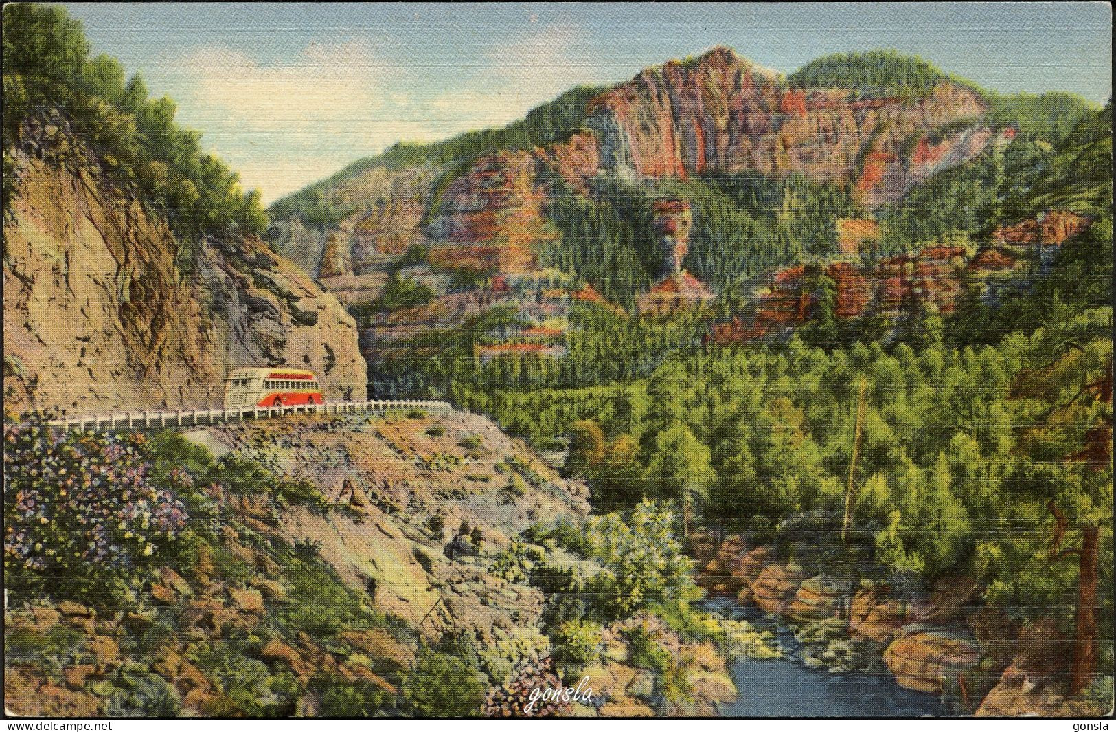 ARIZONA OAK CREEK CANYON 1950 "Location On Highway 79" - Andere & Zonder Classificatie