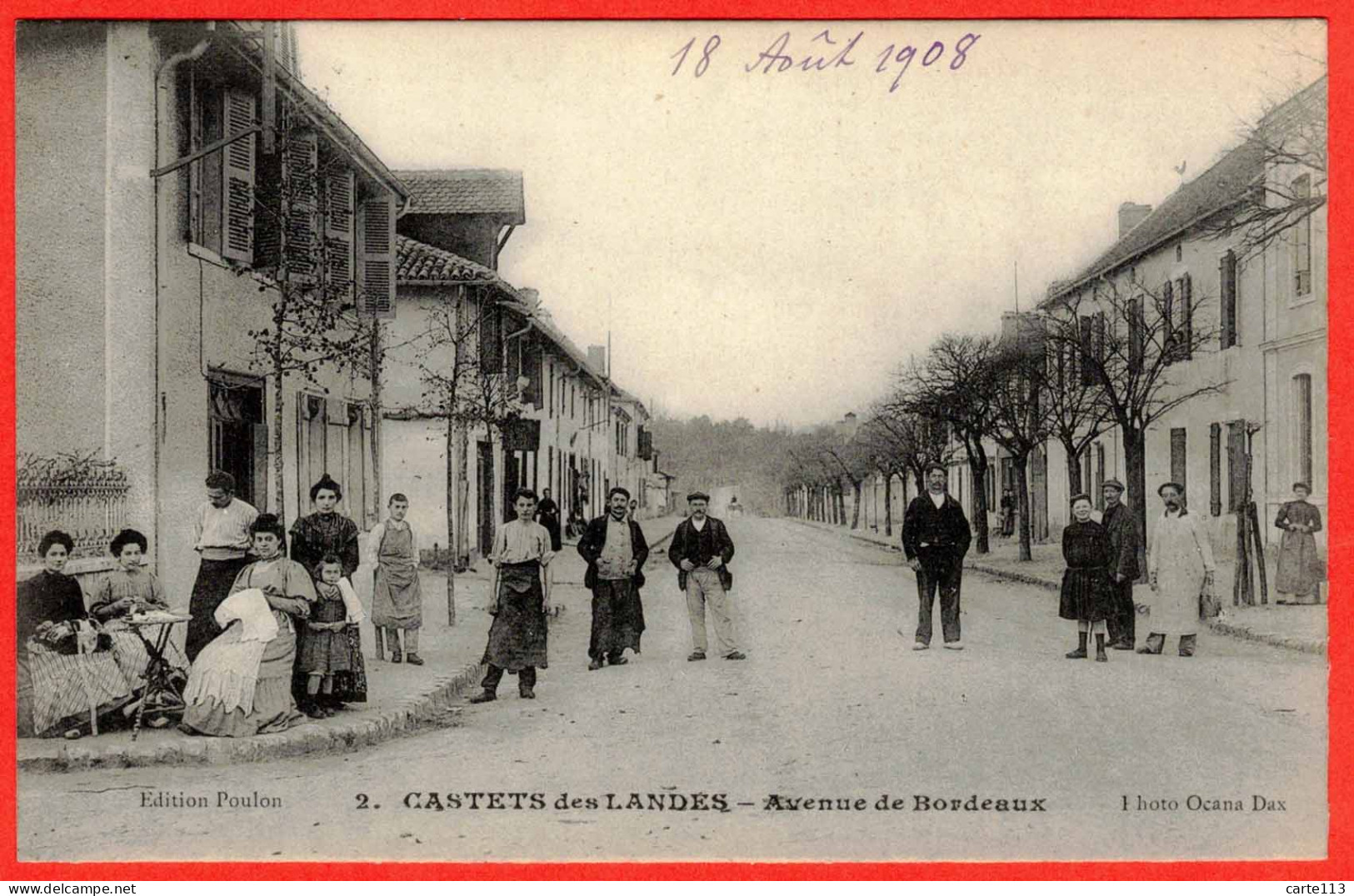 40 - B29291CPA - CASTETS DES LANDES - Avenue De Bordeaux - Très Bon état - LANDES - Castets