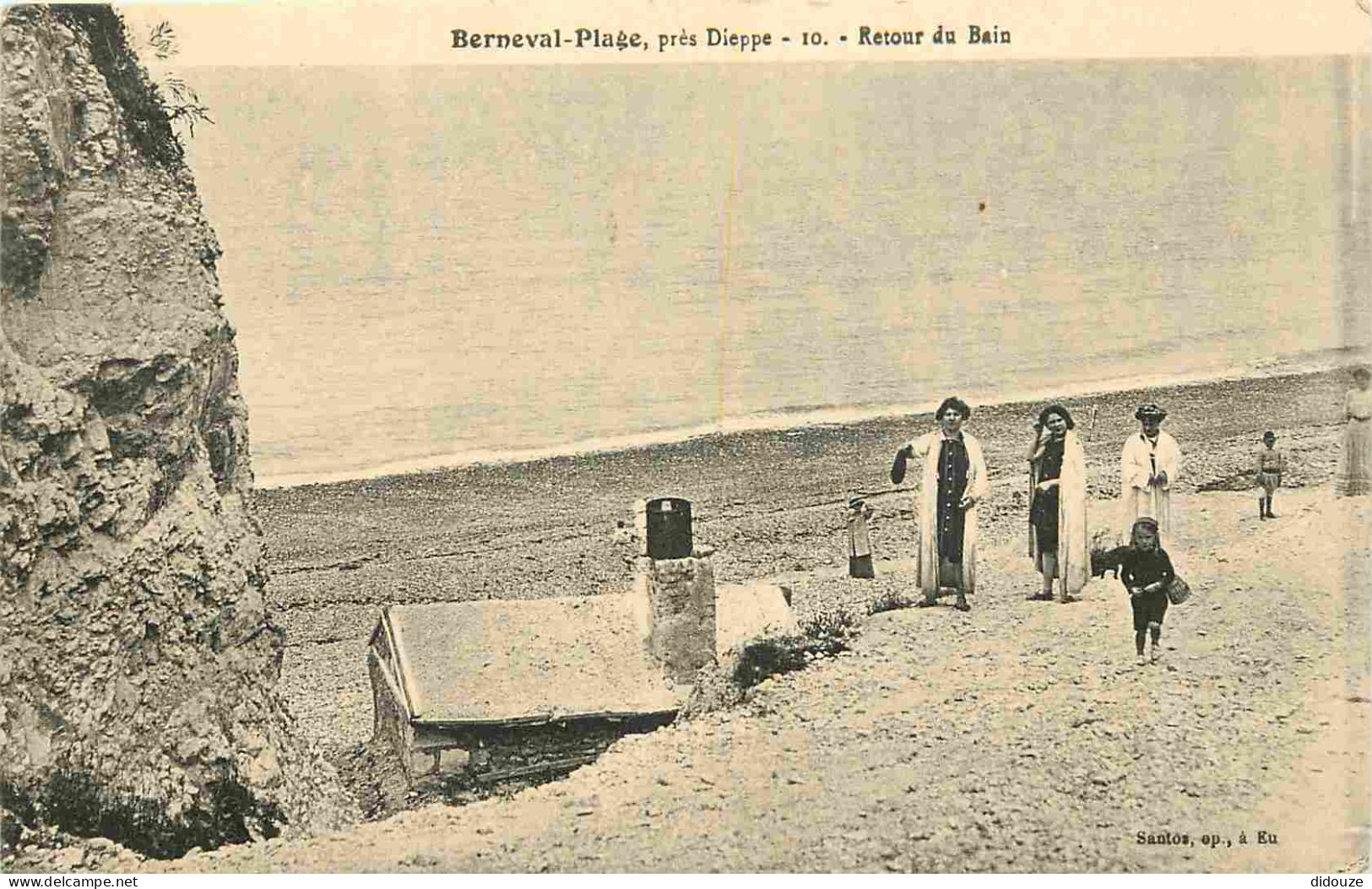 76 - Berveval Plage - Près Dieppe - Retour Du Bain - Animée - Scènes De Plage - CPA - Voir Scans Recto-Verso - Berneval