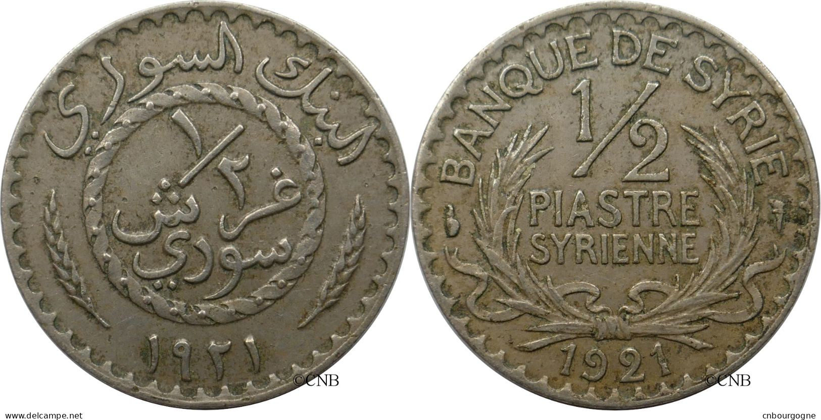 Syrie - Mandat Français - 1/2 Piastre 1921 - TTB/XF45 - Mon5607 - Syrie