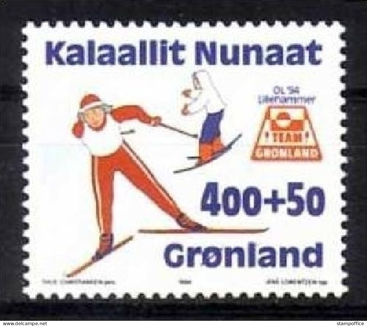 GRÖNLAND MI-NR. 243 POSTFRISCH(MINT) OLYMPISCHE WINTERSPIELE LILLEHMMAER 1994 ALPINER SKILAUF - Unused Stamps