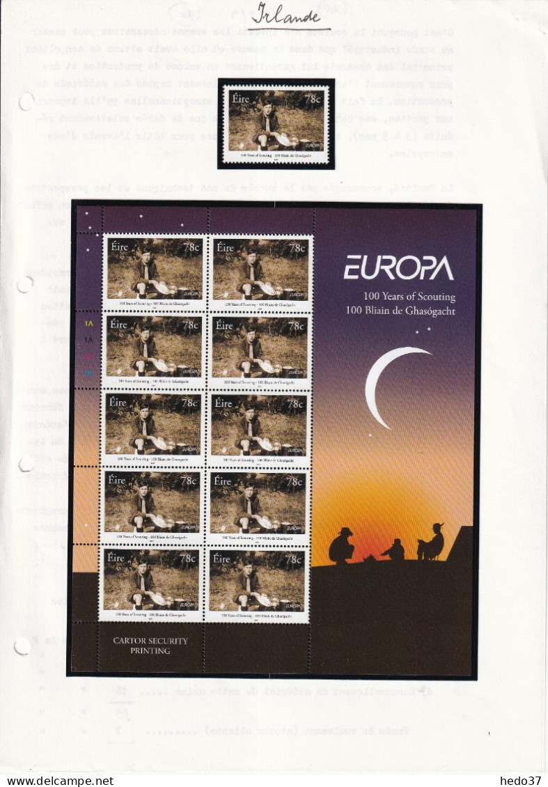 EUROPA 2007 - Irlande N°1768/1769 - Scoutisme - Neuf ** Sans Charnière - TB - 2007