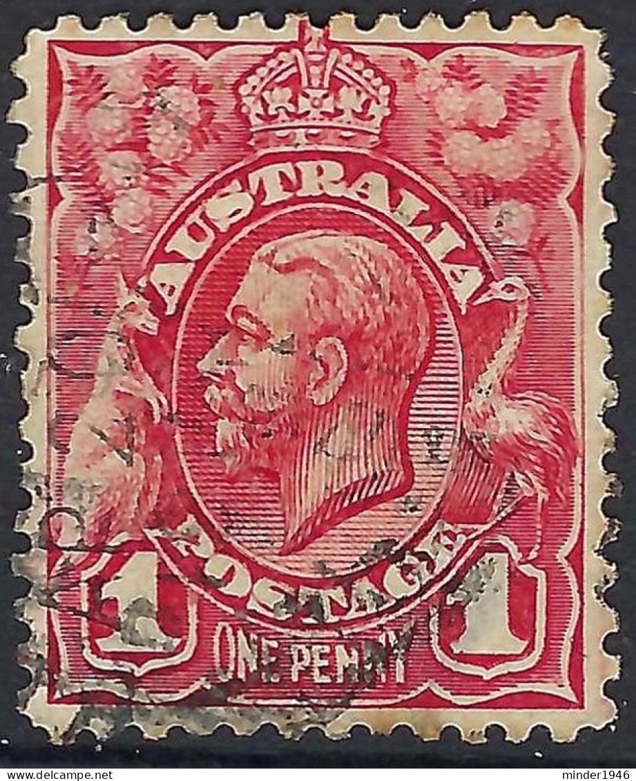 AUSTRALIA 1913 KGV 1d Red SG17 Used - Oblitérés