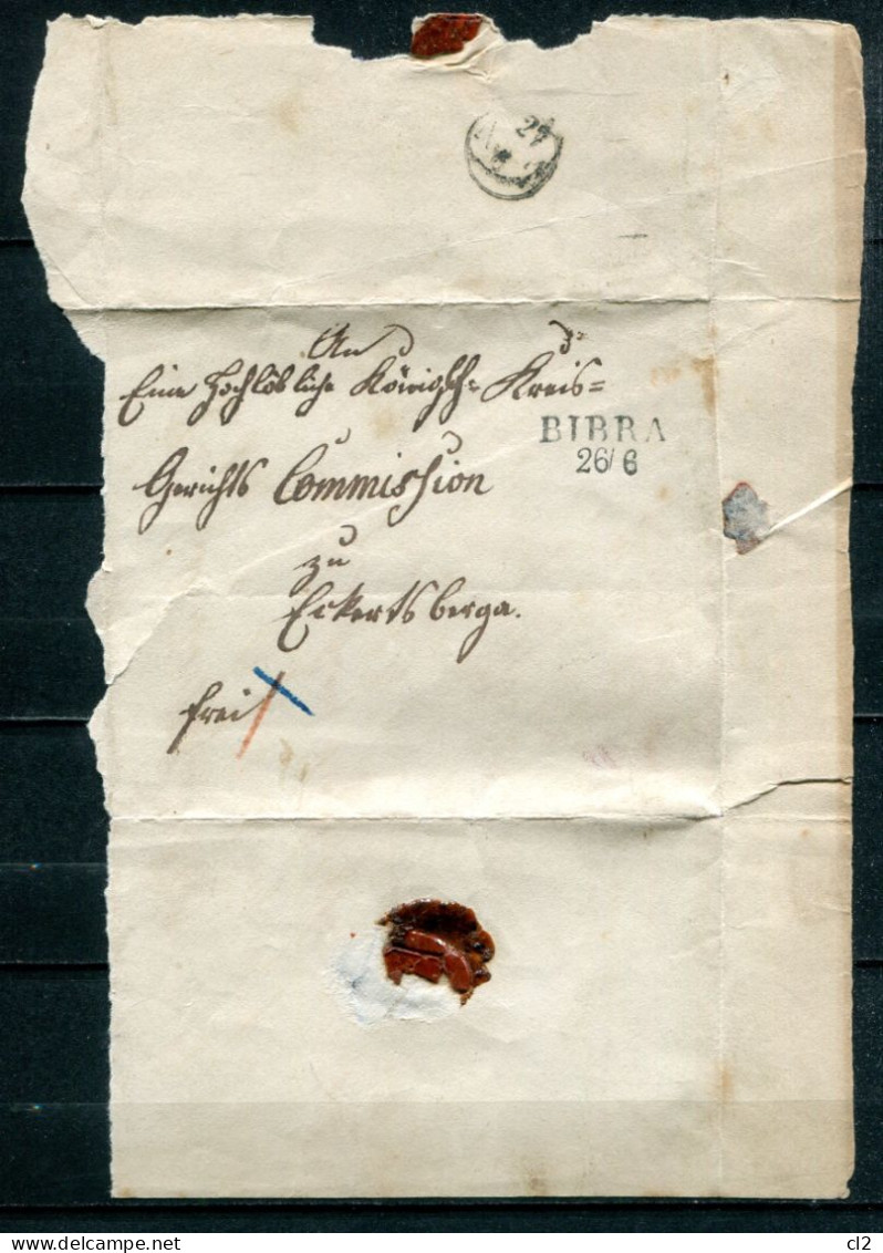 PRUSSE - 24.06.1854 - Lettre BIBRA Nach ECKARSTBERGA - Lettres & Documents