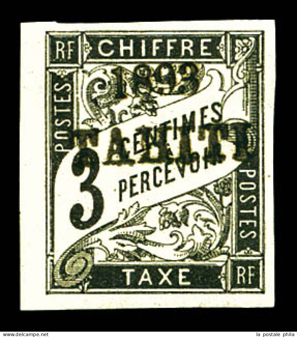 * Taxe N°16, 3c Noir, Tirage 150 Exemplaires, SUP (signé Brun/Calves/certificat)  Qualité: *  Cote: 750 Euros - Used Stamps