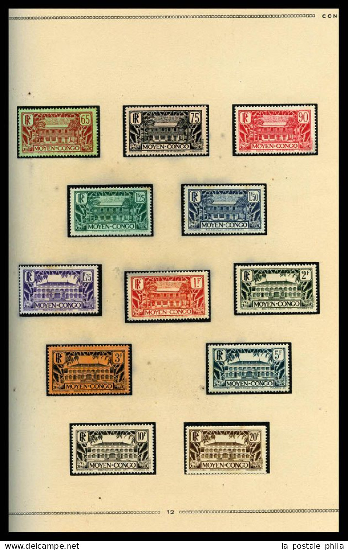 * Collection Présentée En 6 Albums MOC: De Colonies Générales à Zanzibar, Colis Postaux, Variétés, Millésimes, Blocs, Pr - Collections